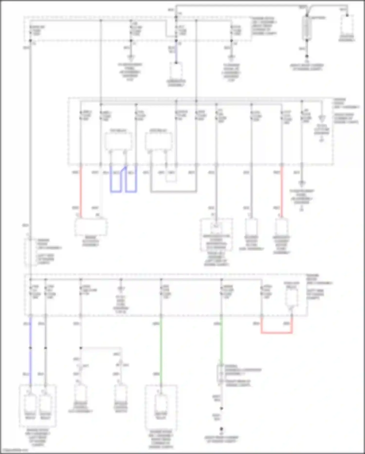 RC Lexus I facelift (2018-2024): Power distribution circuit (1 of 8)