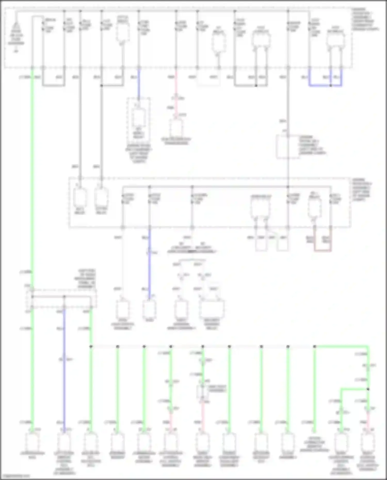 RC Lexus I facelift (2018-2024): Power distribution circuit (2 of 8)
