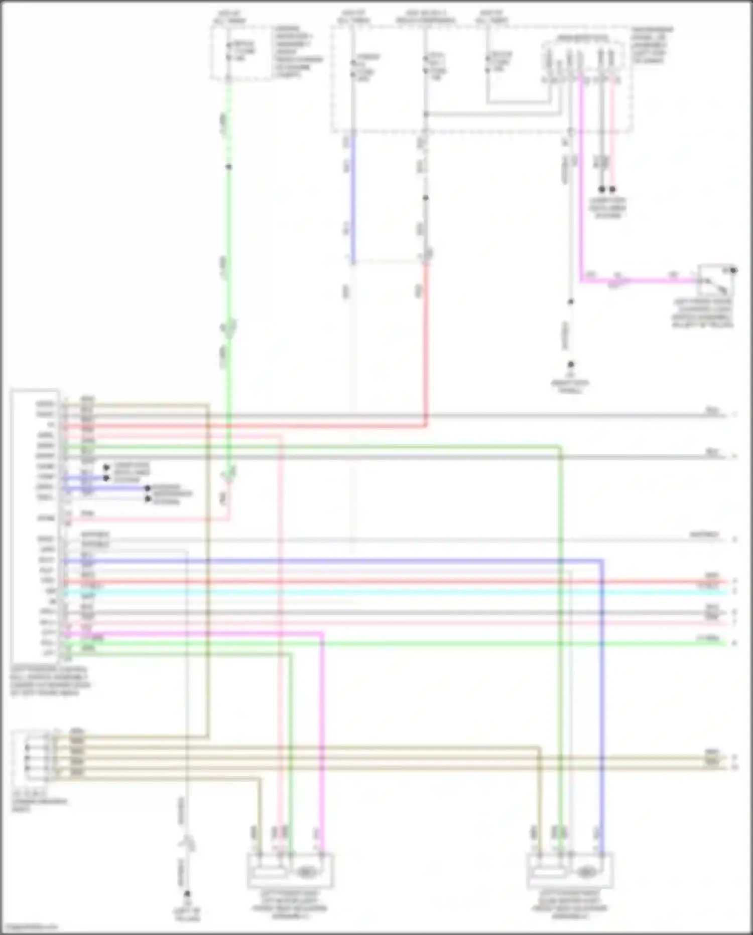 RC Lexus I facelift (2018-2024): Driver power seat circuit (1 of 2)