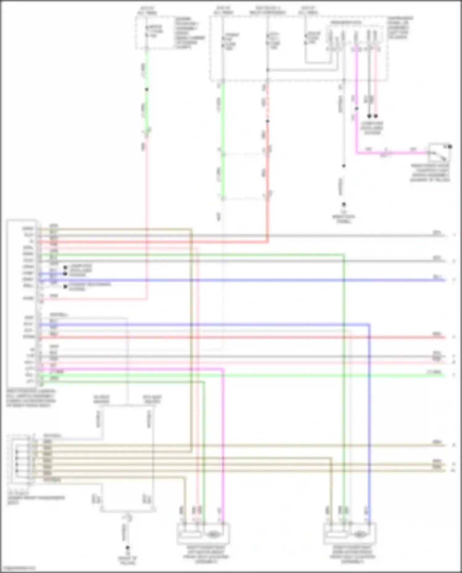 RC Lexus I facelift (2018-2024): Passenger power seat circuit (1 of 2)