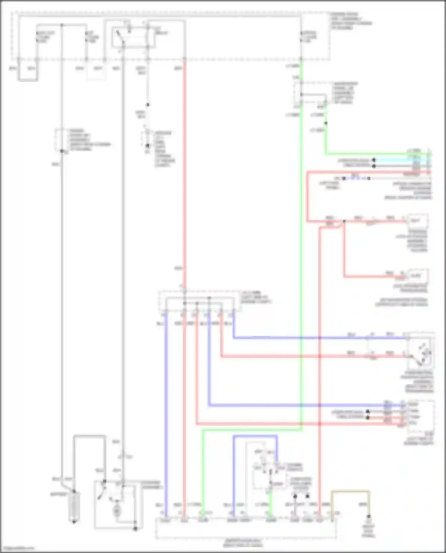 RC Lexus I facelift (2018-2024): Starting circuit