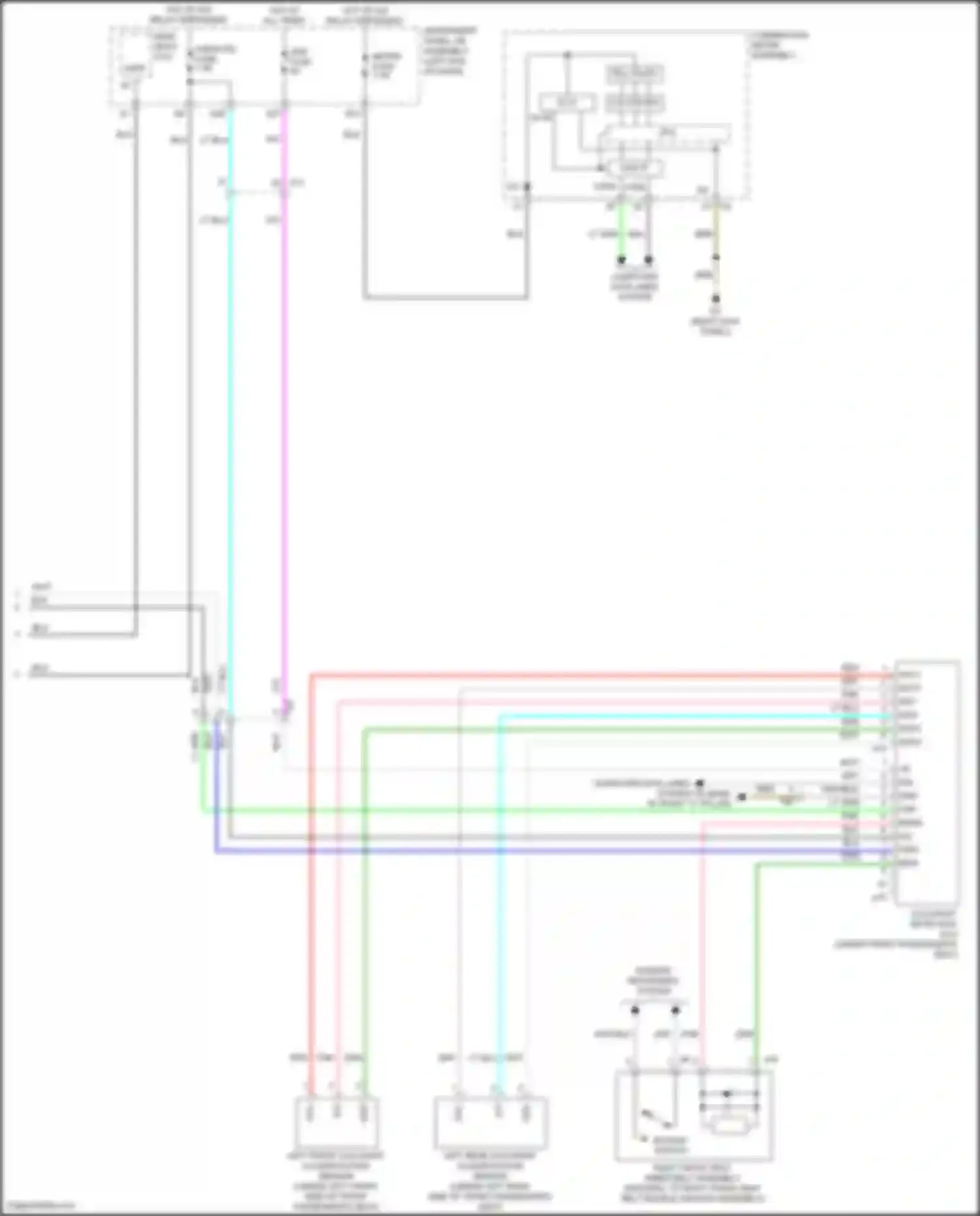 RC Lexus I facelift (2018-2024): Supplemental restraints circuit (3 of 3)