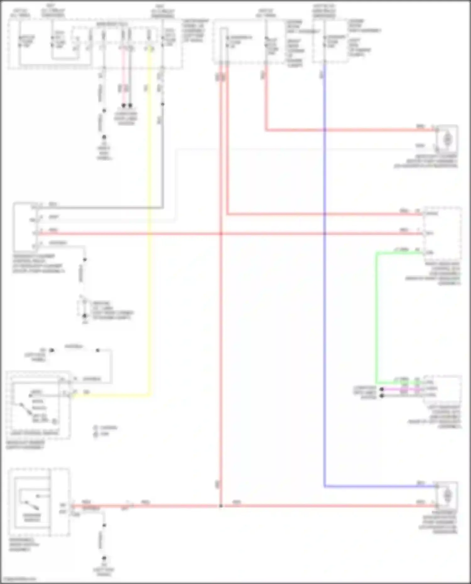 RC Lexus I facelift (2018-2024): Headlamp washer circuit