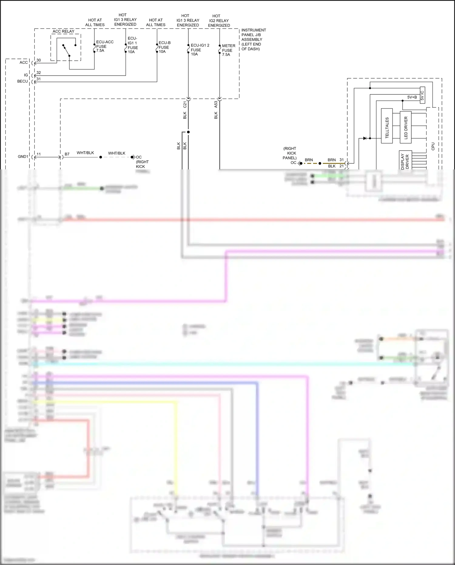 Lexus RC I facelift (2018-2024) automatic light control sensor wiring diagram  (5 of 5)