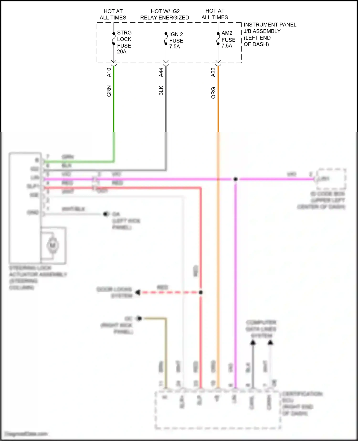 Lexus RC I facelift (2018-2024) computer data lines system wiring diagram  (60 of 122)