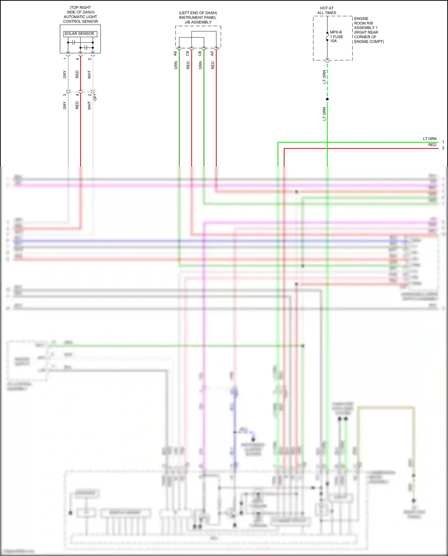 Lexus RC I facelift (2018-2024) computer data lines system wiring diagram  (43 of 122)
