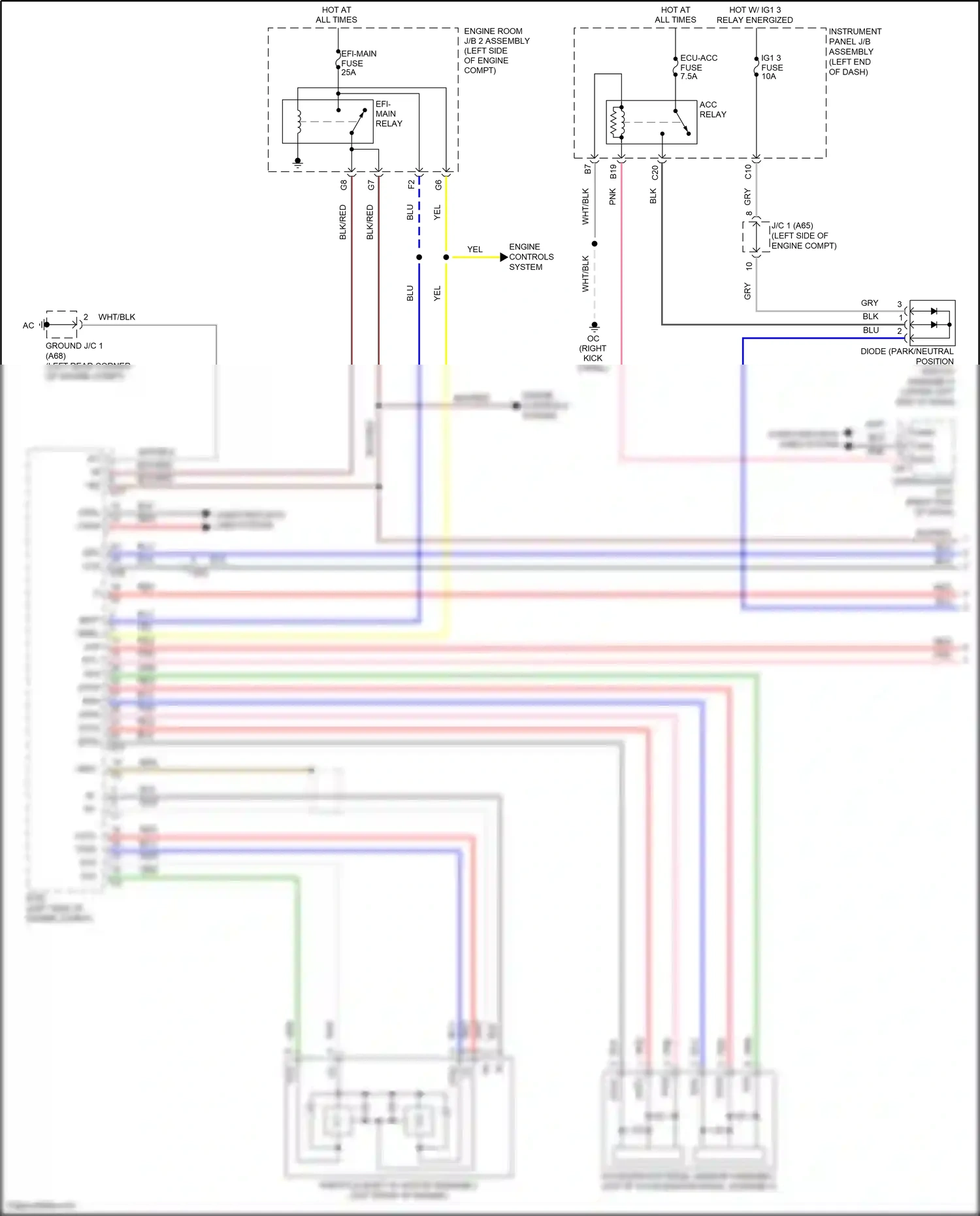 Lexus RC I facelift (2018-2024) computer data lines system wiring diagram  (4 of 122)