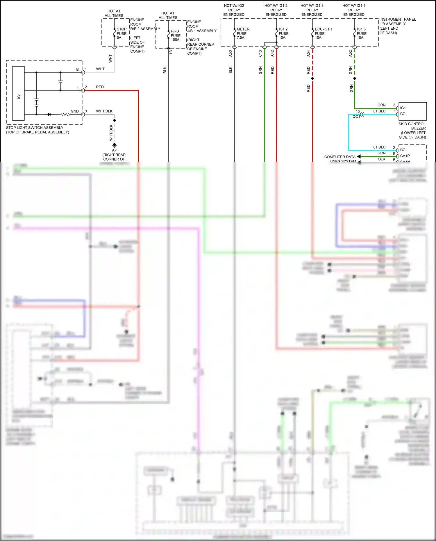Lexus RC I facelift (2018-2024) css+ wiring diagram  (1 of 4)