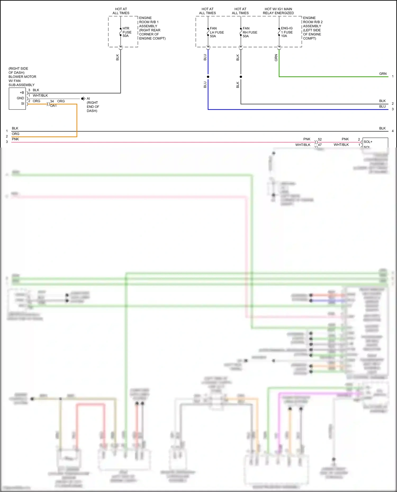 Lexus RC I facelift (2018-2024) engine controls system wiring diagram  (4 of 8)