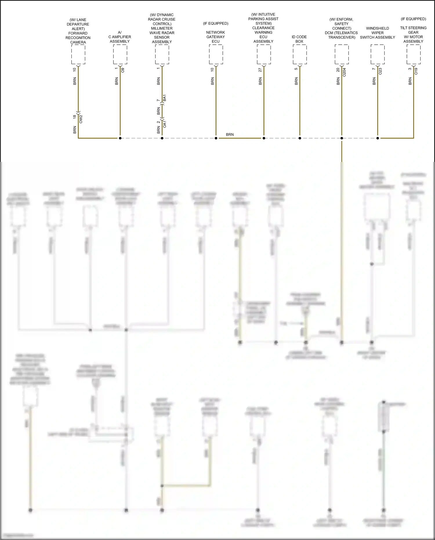 Lexus RC I facelift (2018-2024) id code box wiring diagram  (2 of 5)