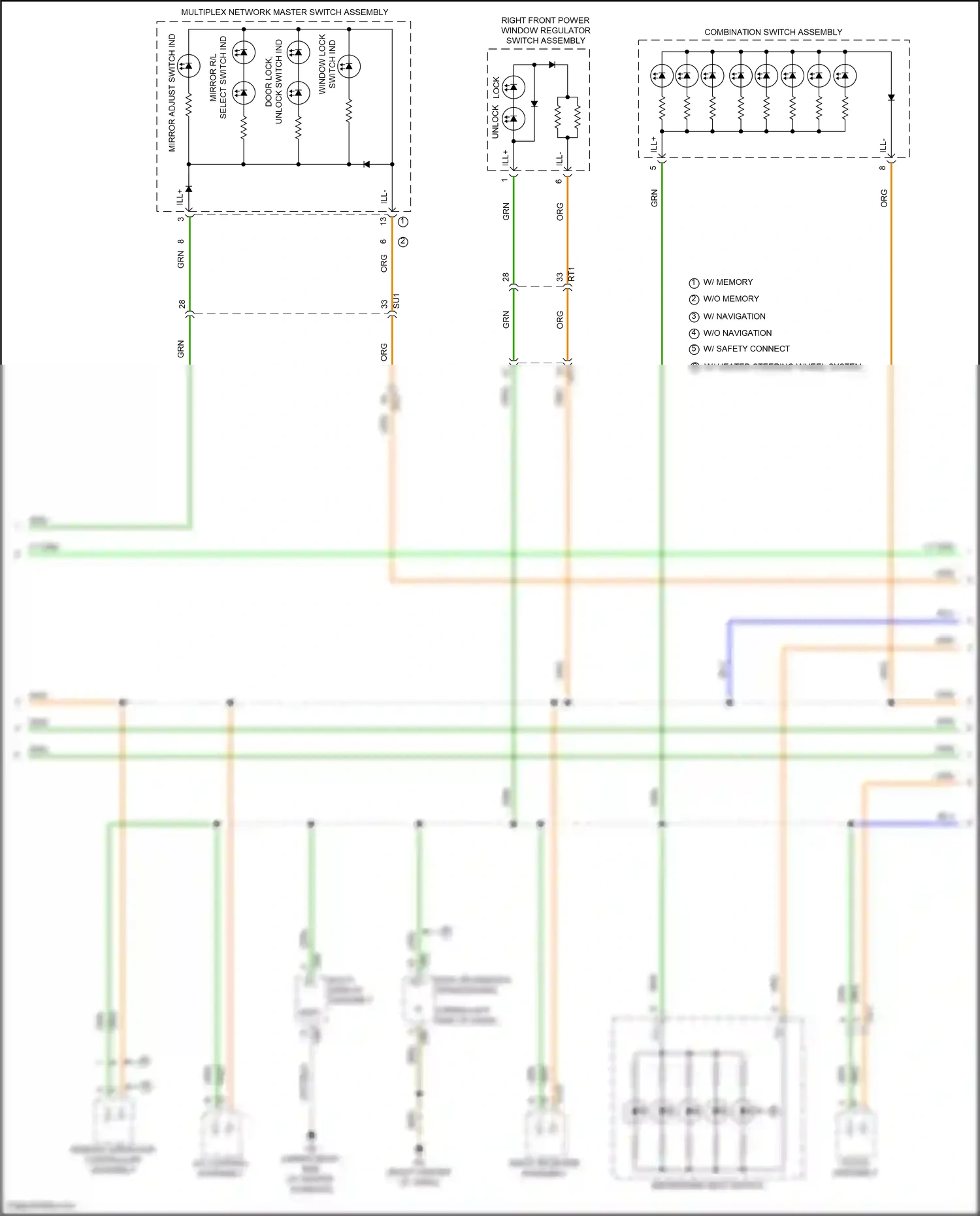 Lexus RC I facelift (2018-2024) remote operation controller assembly wiring diagram  (4 of 14)