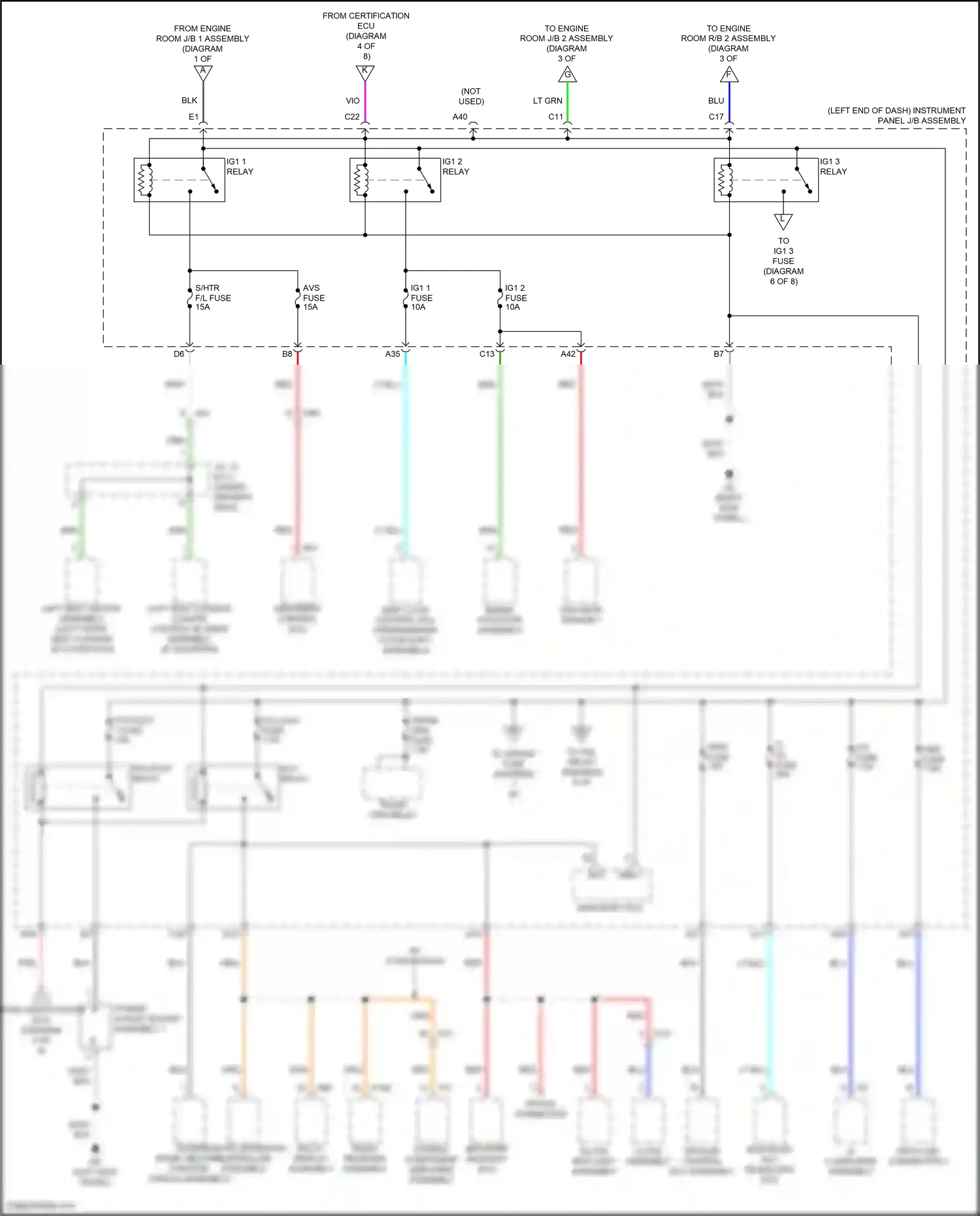 Lexus RC I facelift (2018-2024) remote operation controller assembly wiring diagram  (7 of 14)