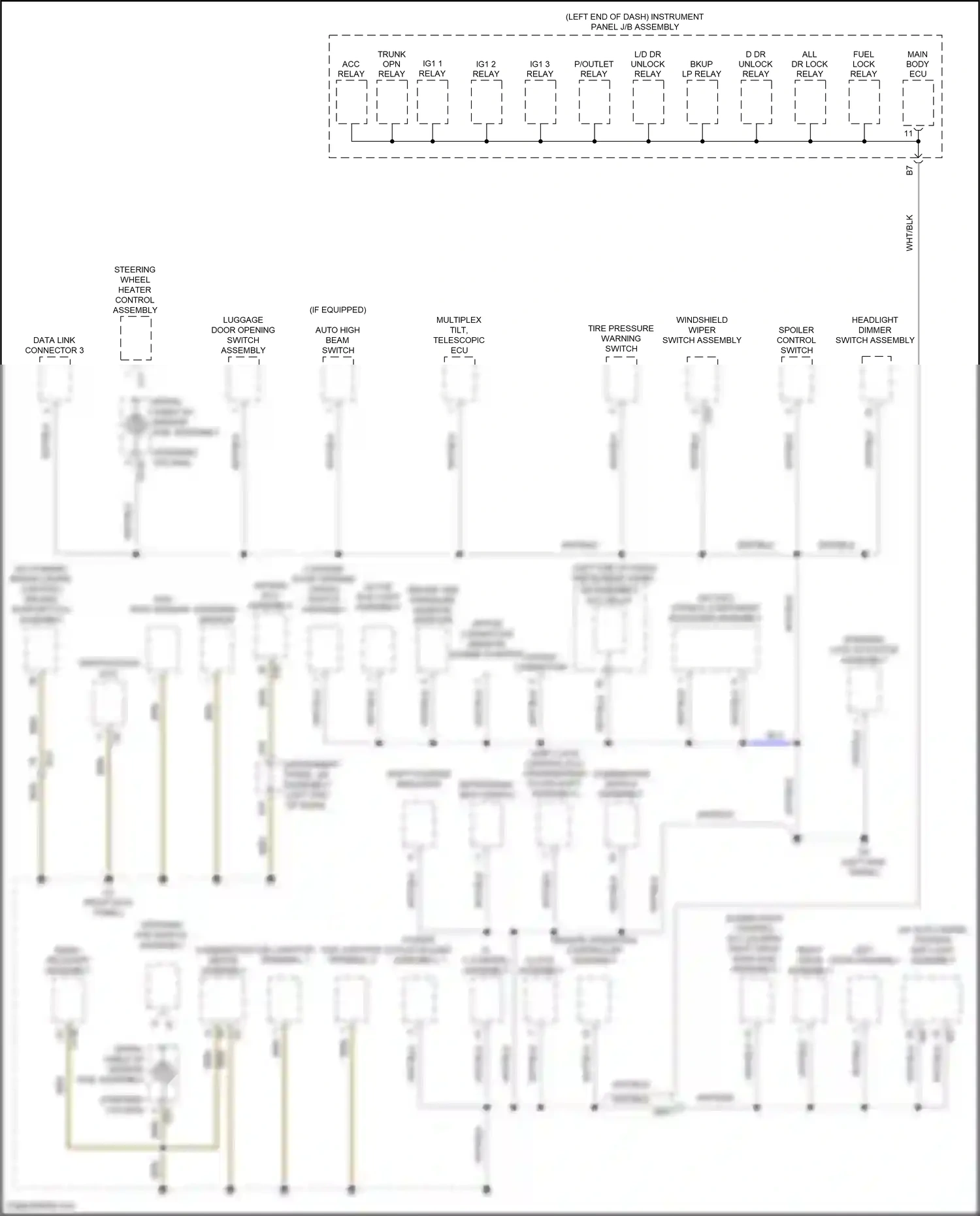 Lexus RC I facelift (2018-2024) remote operation controller assembly wiring diagram  (12 of 14)