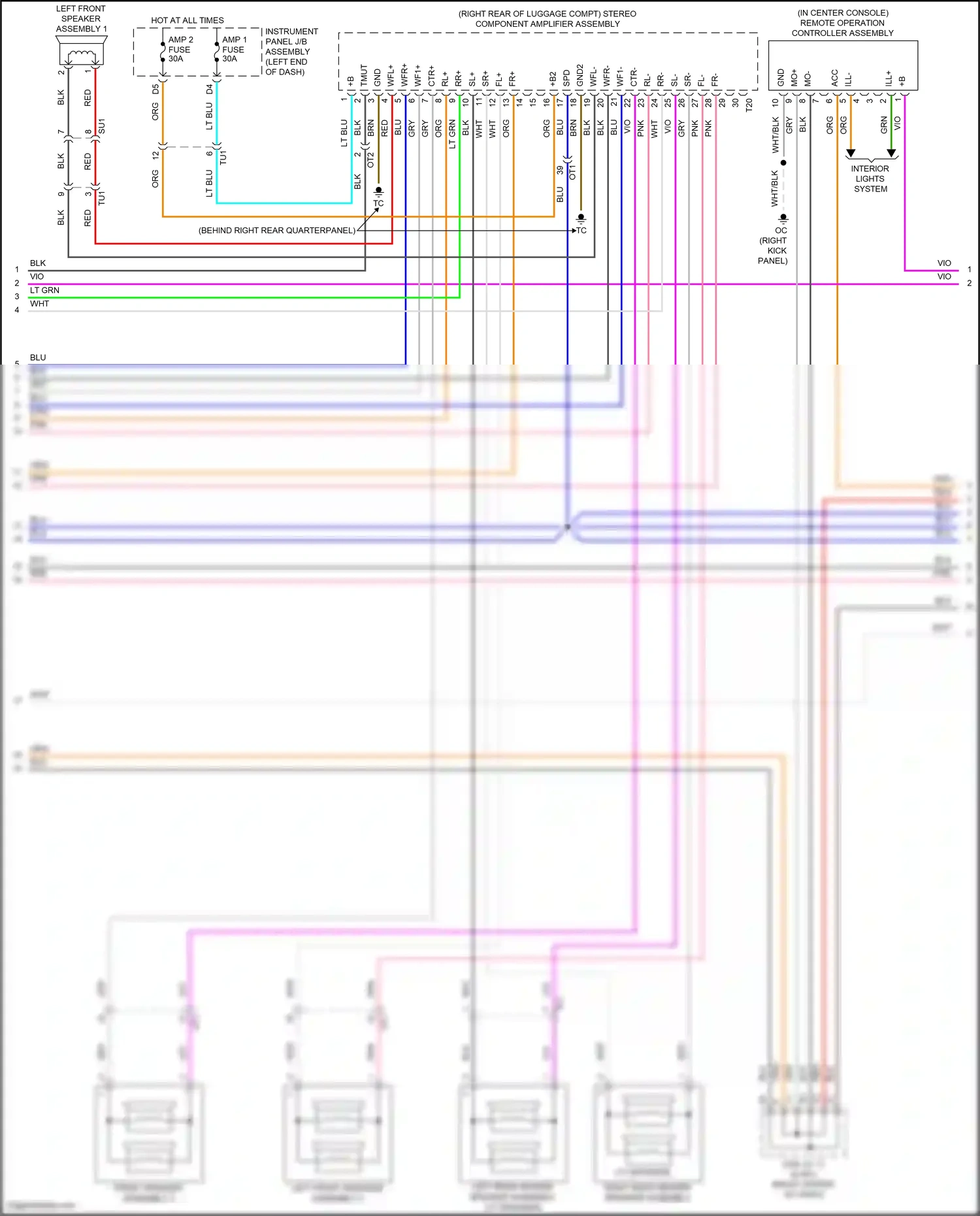 Lexus RC I facelift (2018-2024) remote operation controller assembly wiring diagram  (5 of 14)
