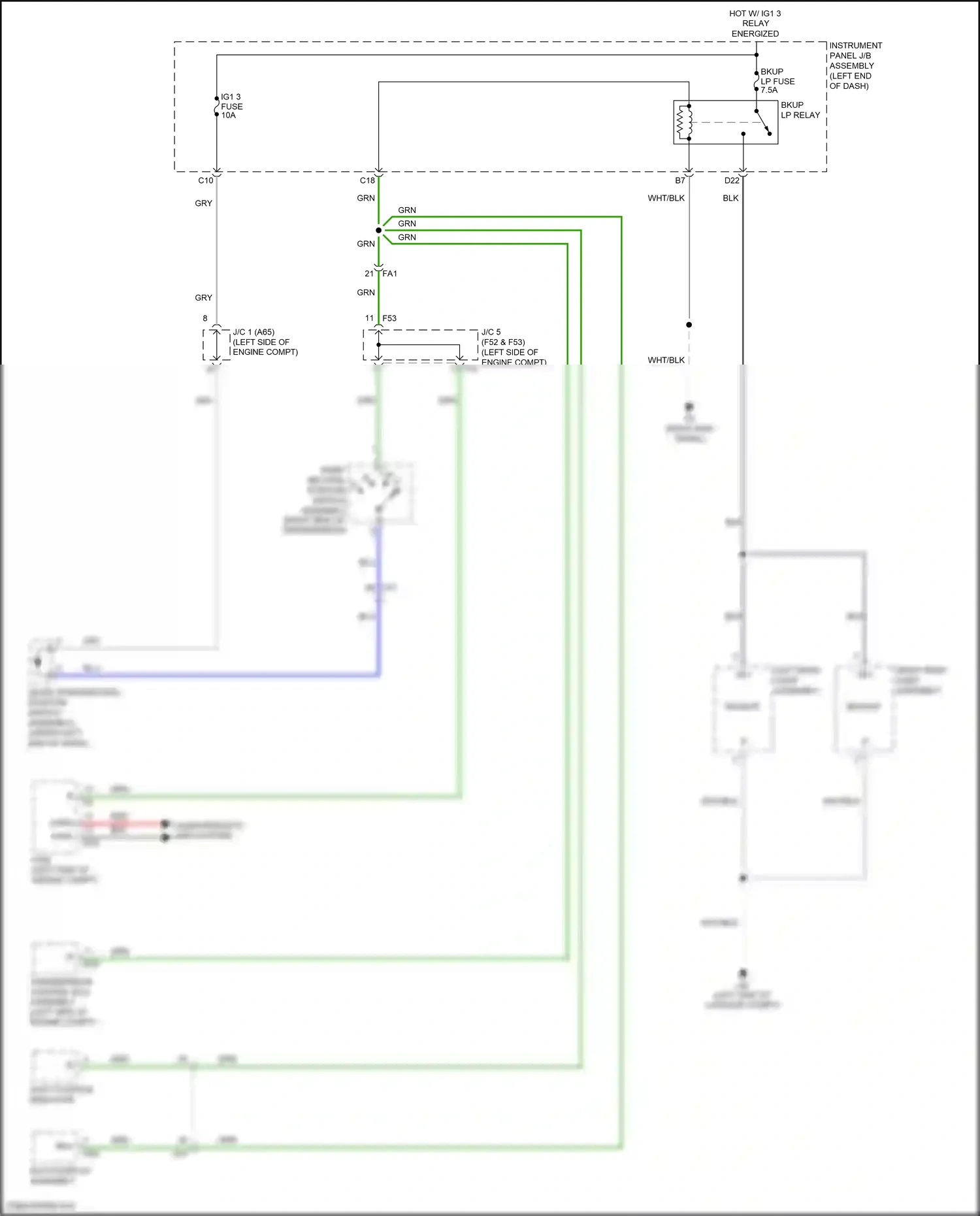Lexus RC I facelift (2018-2024) shift position indicator wiring diagram  (2 of 16)