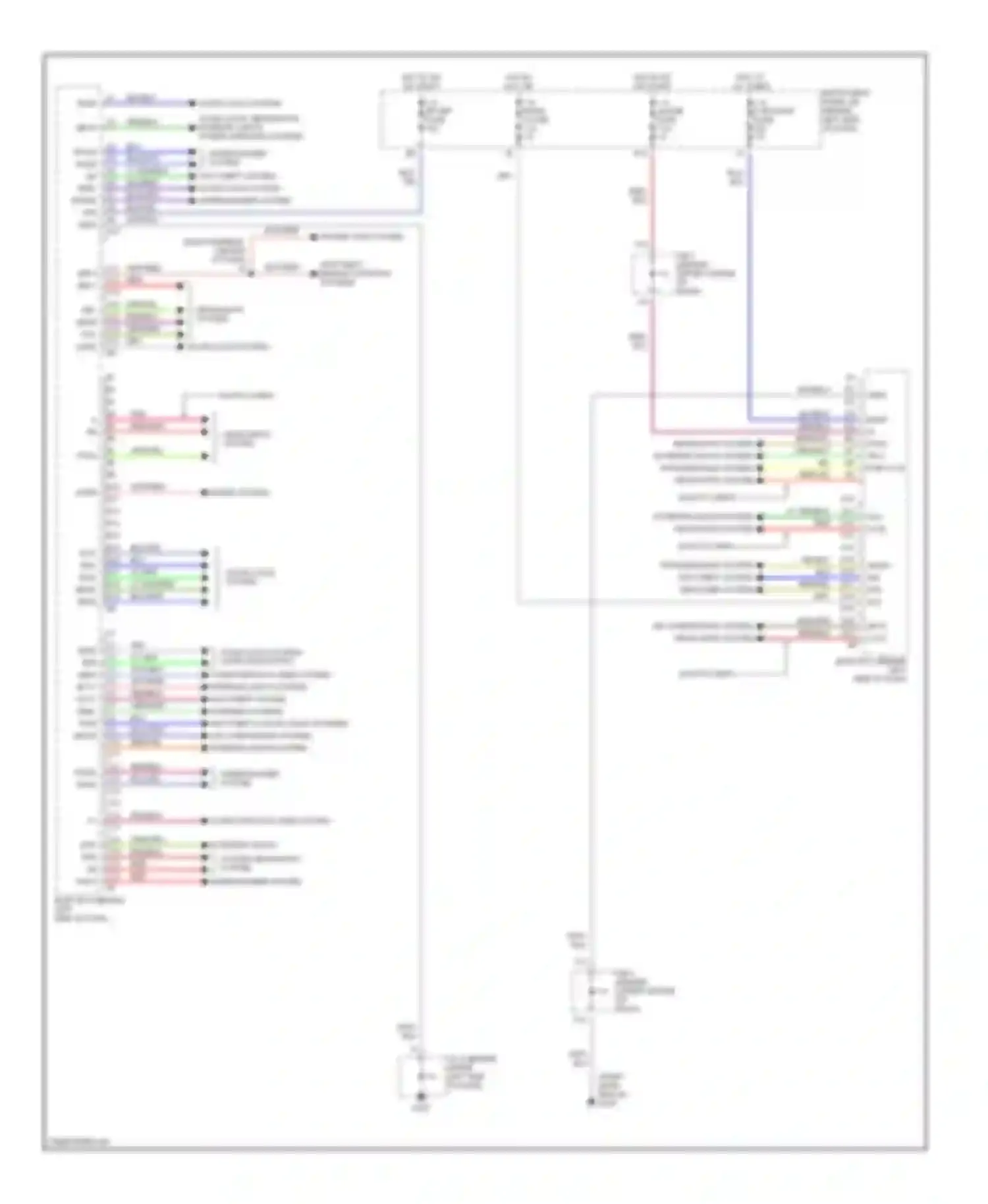 RX Lexus I (1997-2003): Body computer circuits