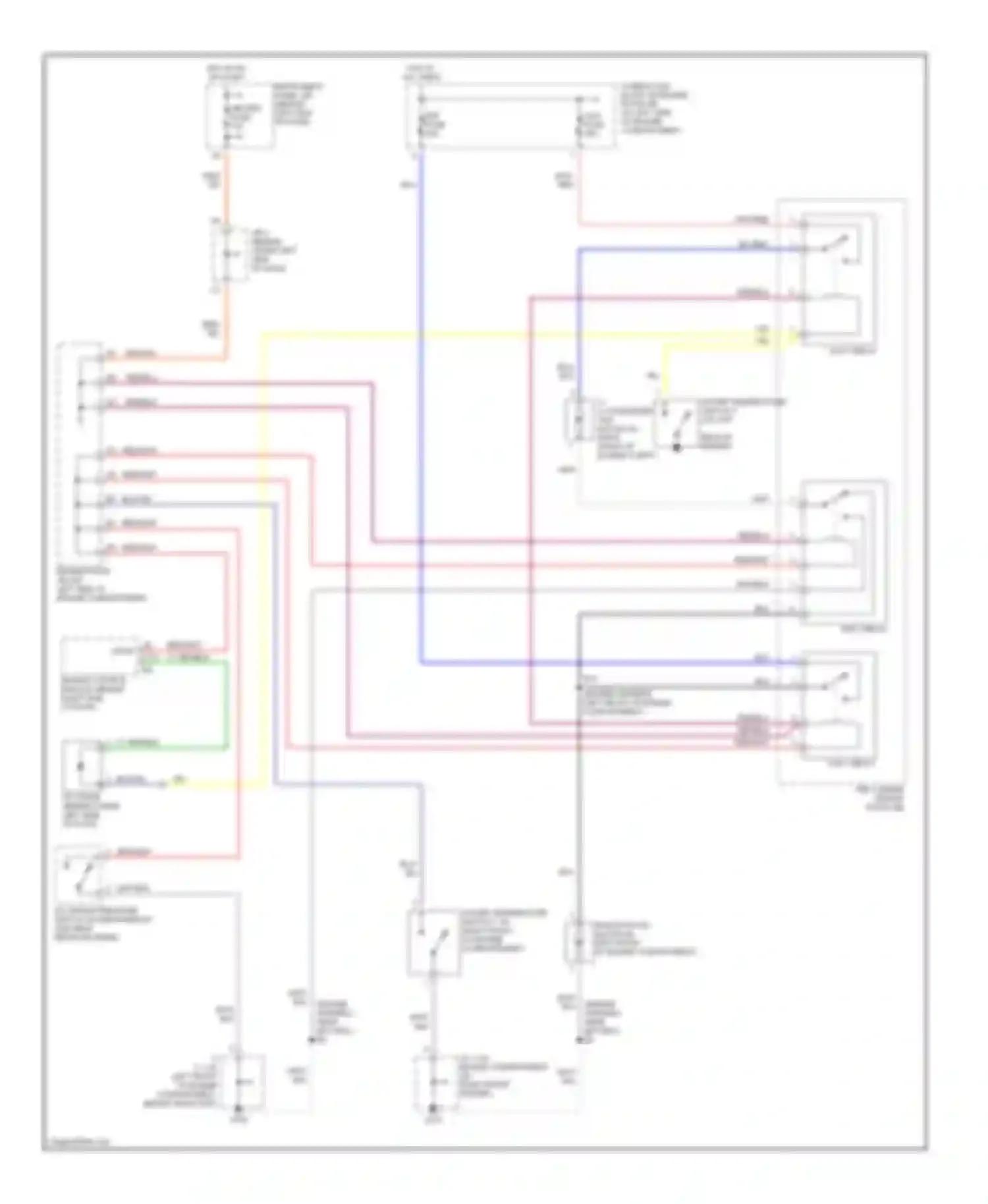RX Lexus I (1997-2003): Cooling fan circuit