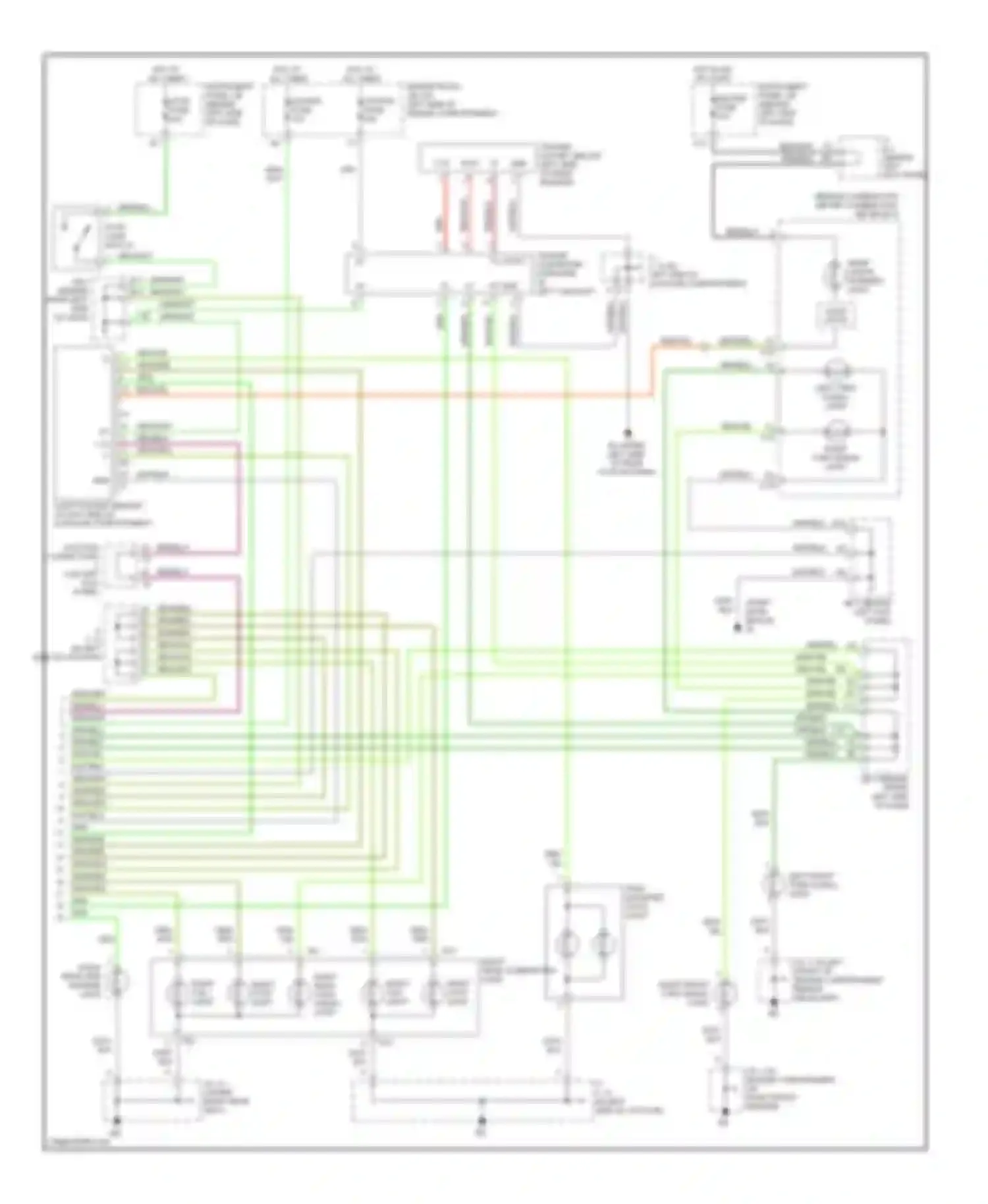 RX Lexus I (1997-2003): Exterior lamps circuit (2 of 2)