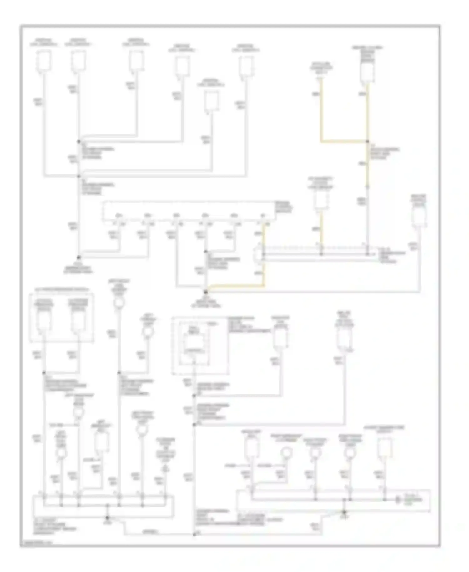 RX Lexus I (1997-2003): Ground distribution circuit (1 of 5)
