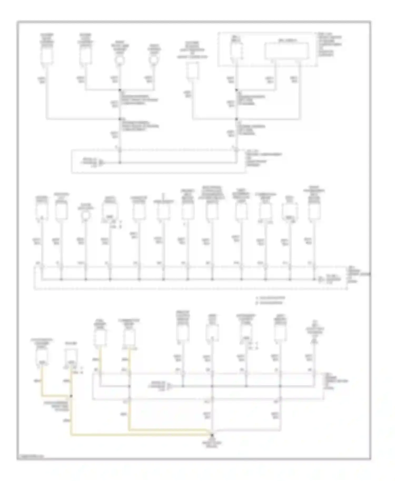 RX Lexus I (1997-2003): Ground distribution circuit (2 of 5)