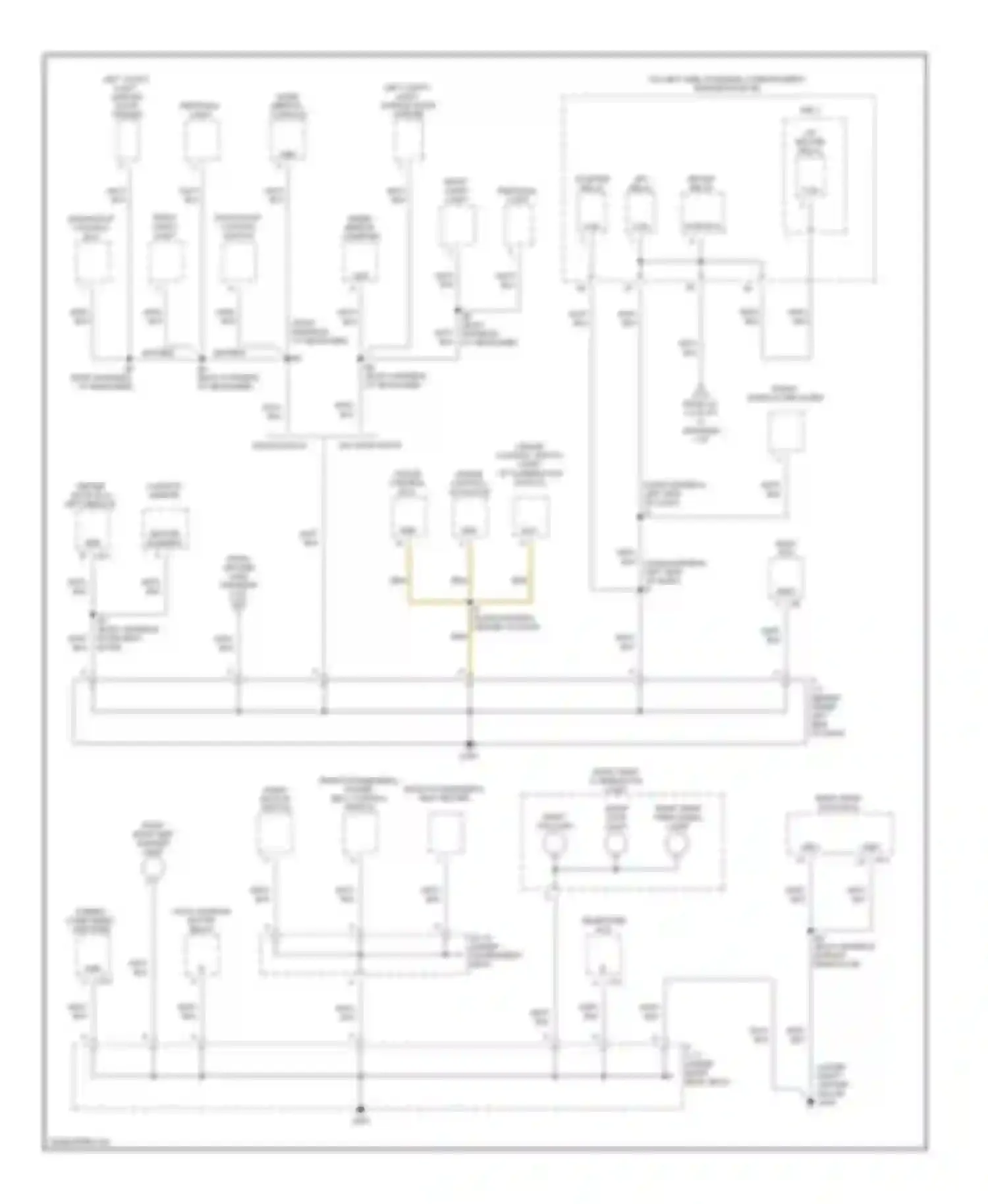 RX Lexus I (1997-2003): Ground distribution circuit (4 of 5)