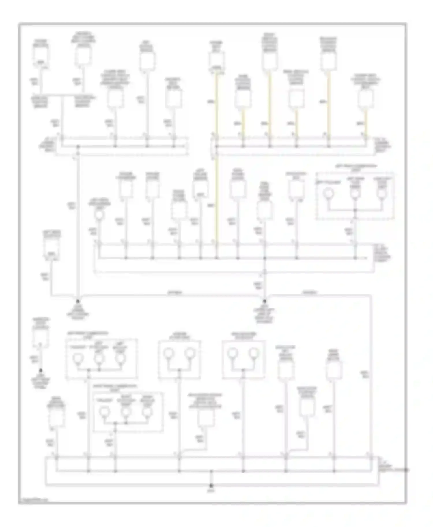 RX Lexus I (1997-2003): Ground distribution circuit (5 of 5)