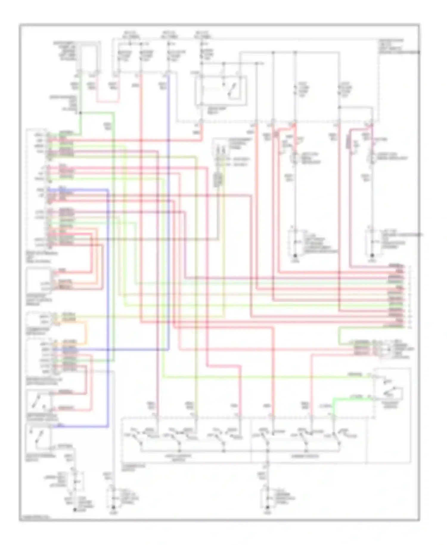RX Lexus I (1997-2003): Headlamps circuit (1 of 2)