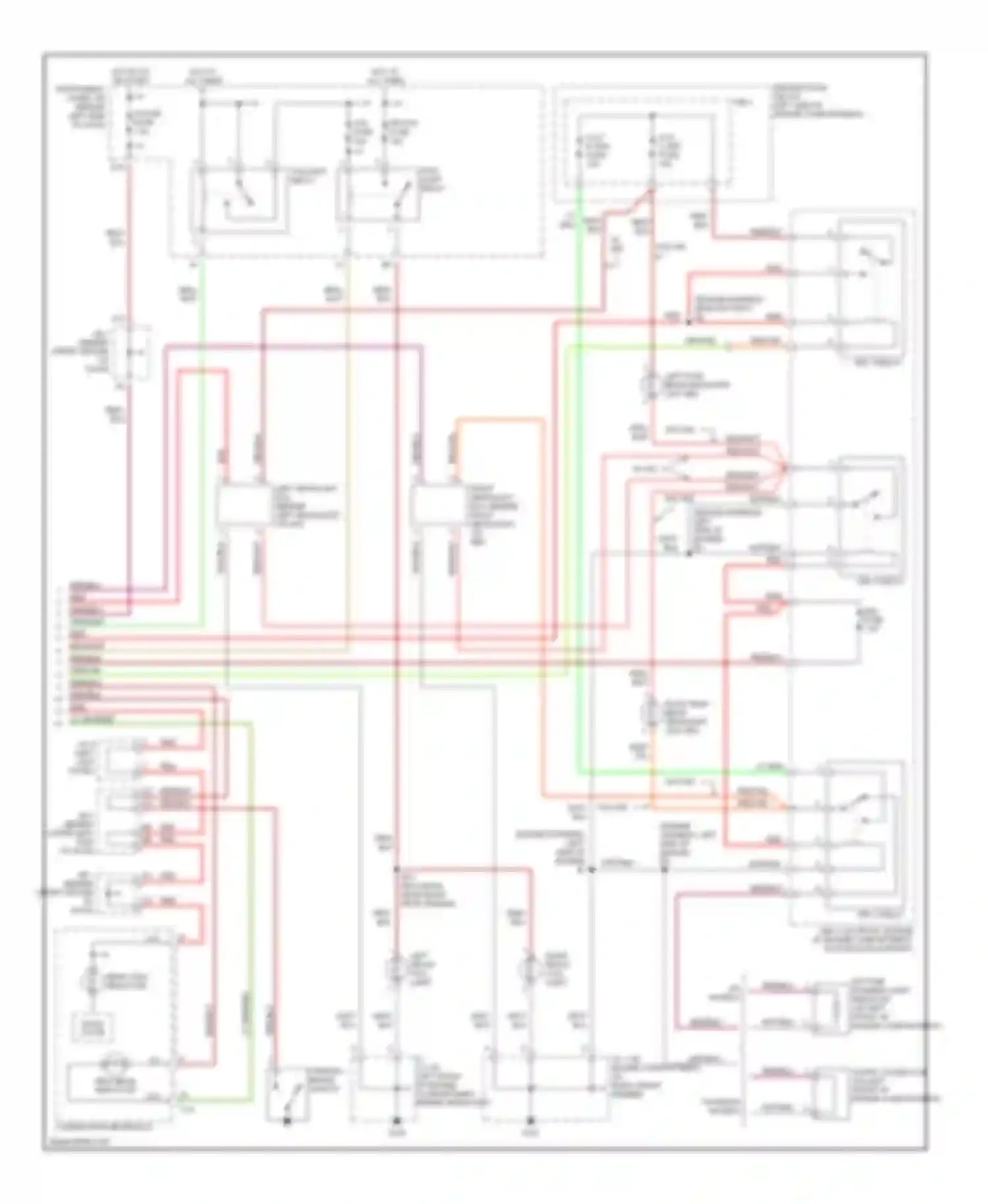 RX Lexus I (1997-2003): Headlamps circuit (2 of 2)