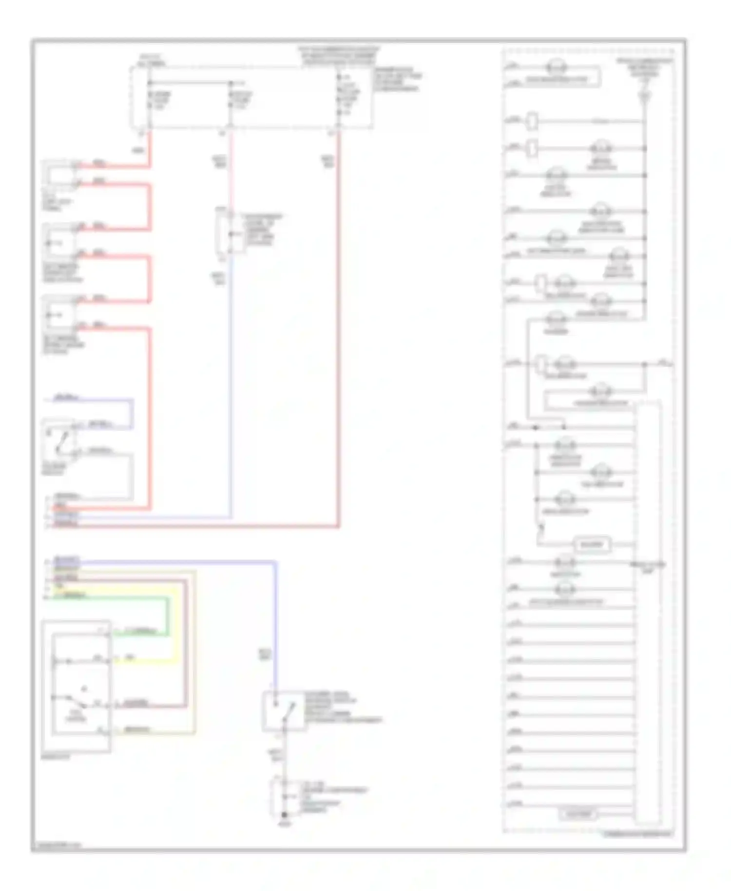 RX Lexus I (1997-2003): Instrument cluster circuit (2 of 2)