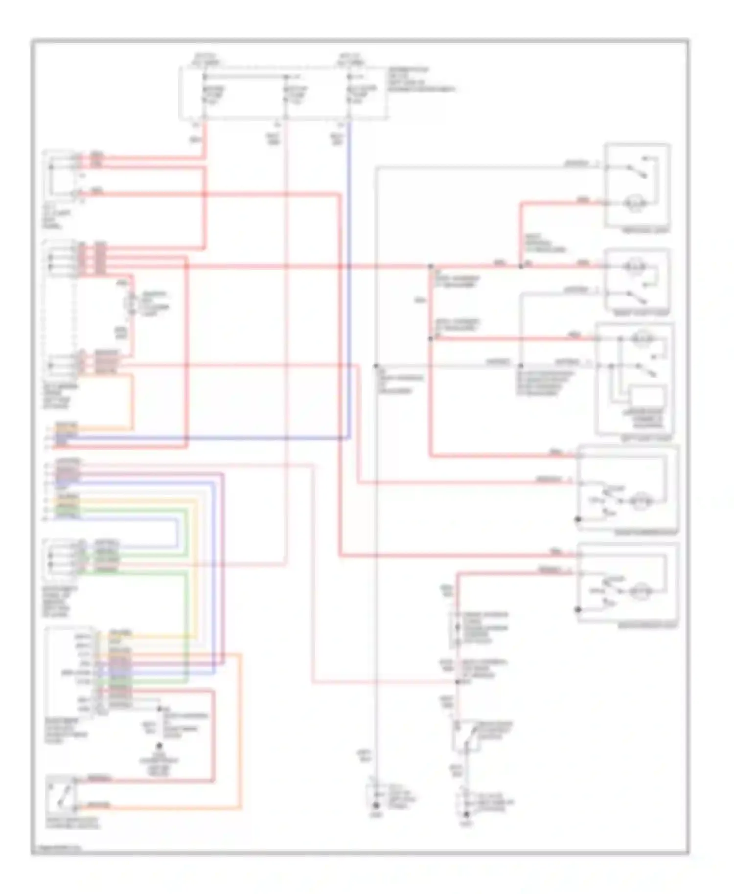 RX Lexus I (1997-2003): Courtesy lamps circuit (2 of 2)