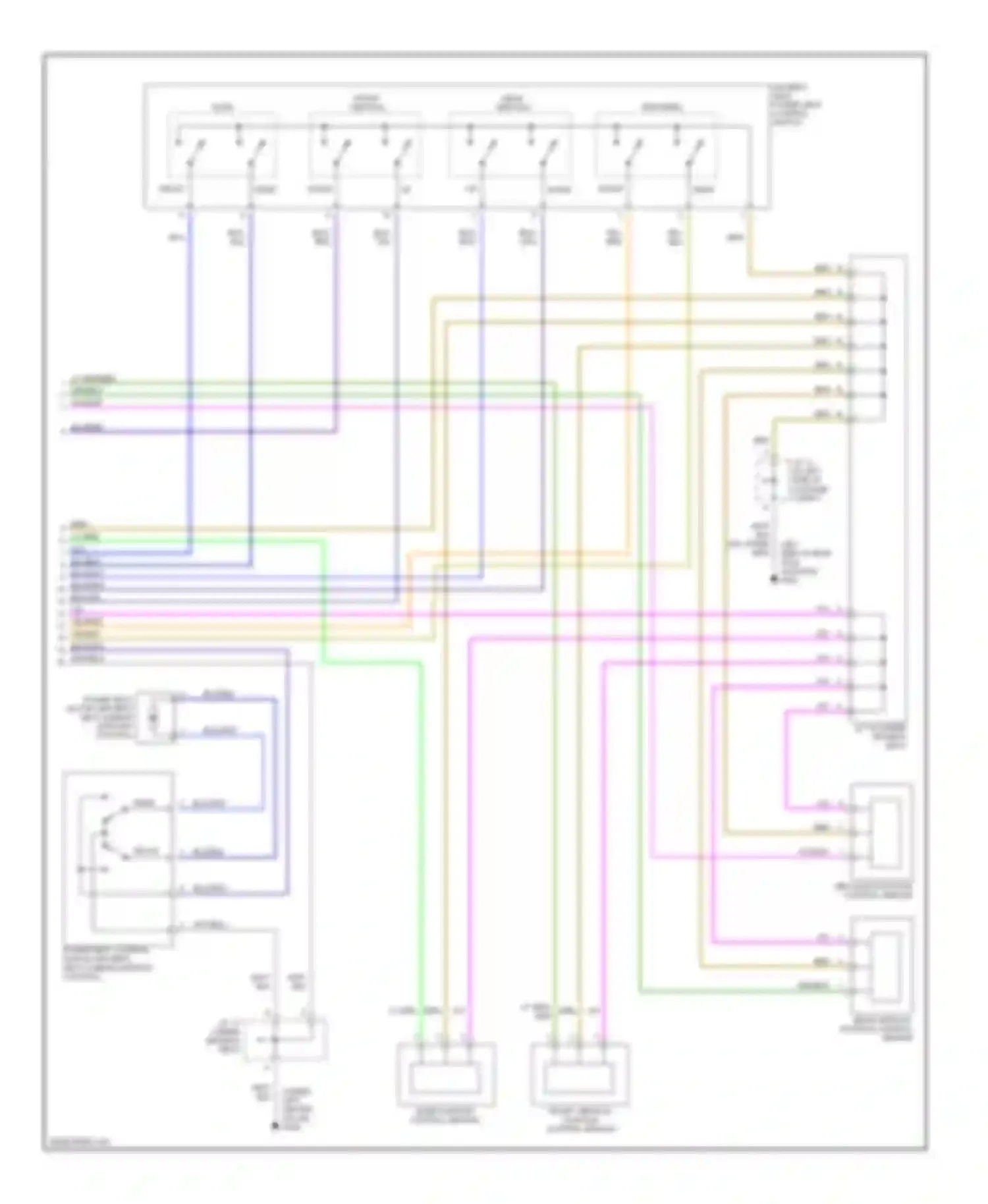 RX Lexus I (1997-2003): Memory seat circuit (2 of 2)