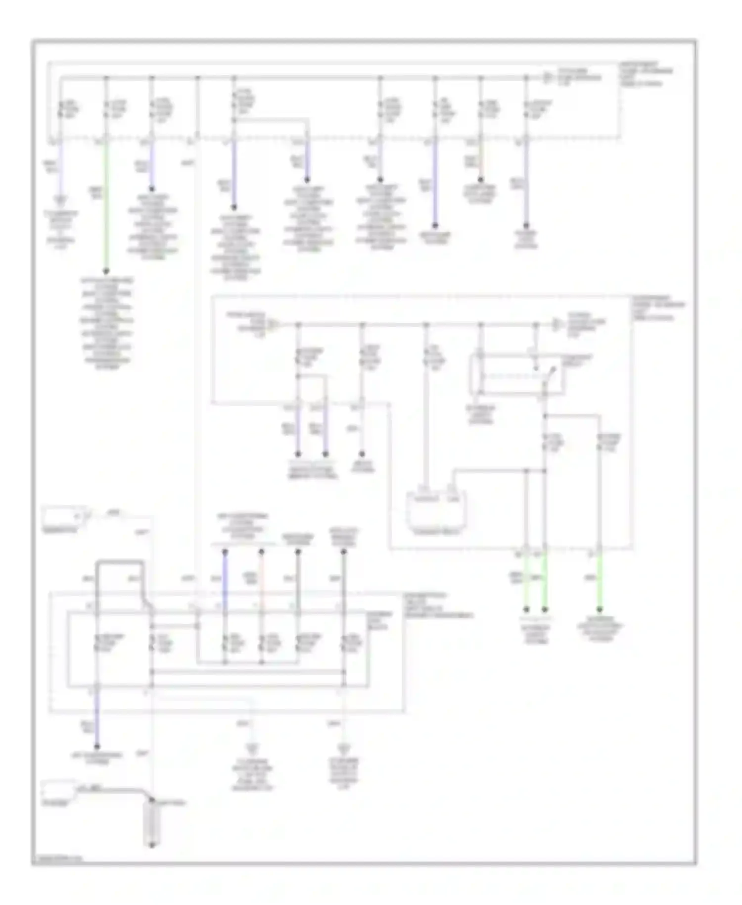 RX Lexus I (1997-2003): Power distribution circuit (1 of 4)