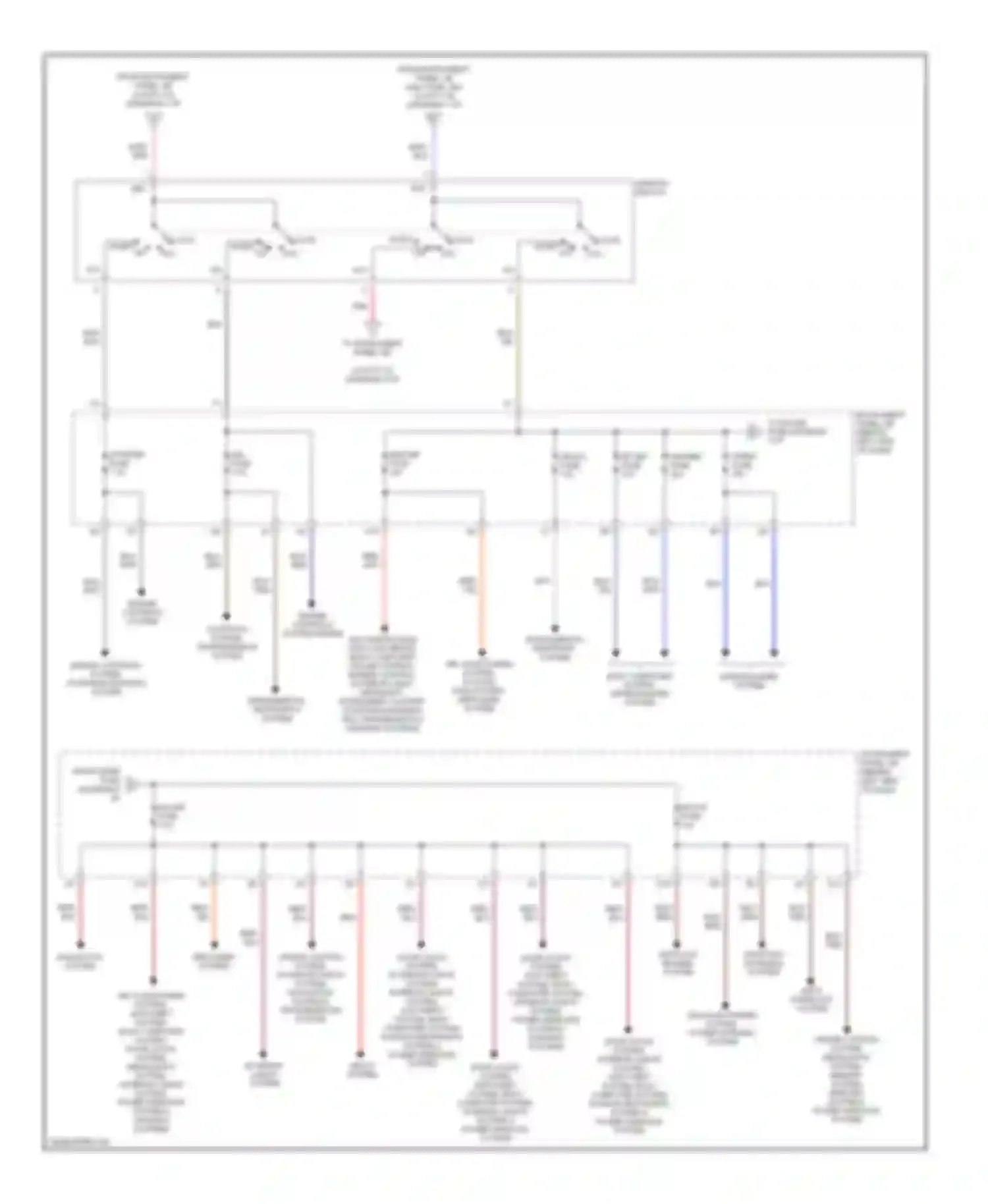 RX Lexus I (1997-2003): Power distribution circuit (3 of 4)