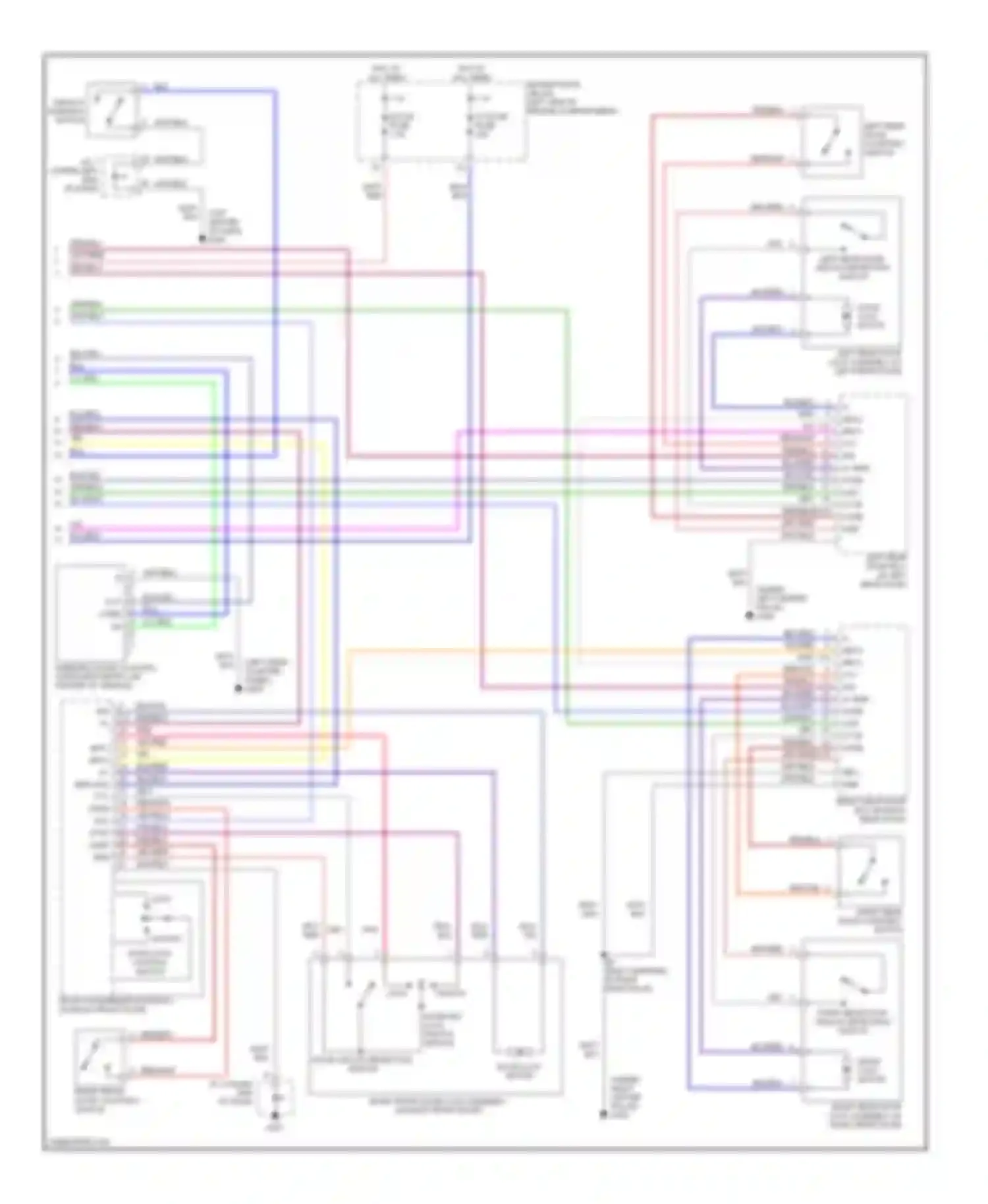 RX Lexus I (1997-2003): Power door lock circuit (2 of 2)