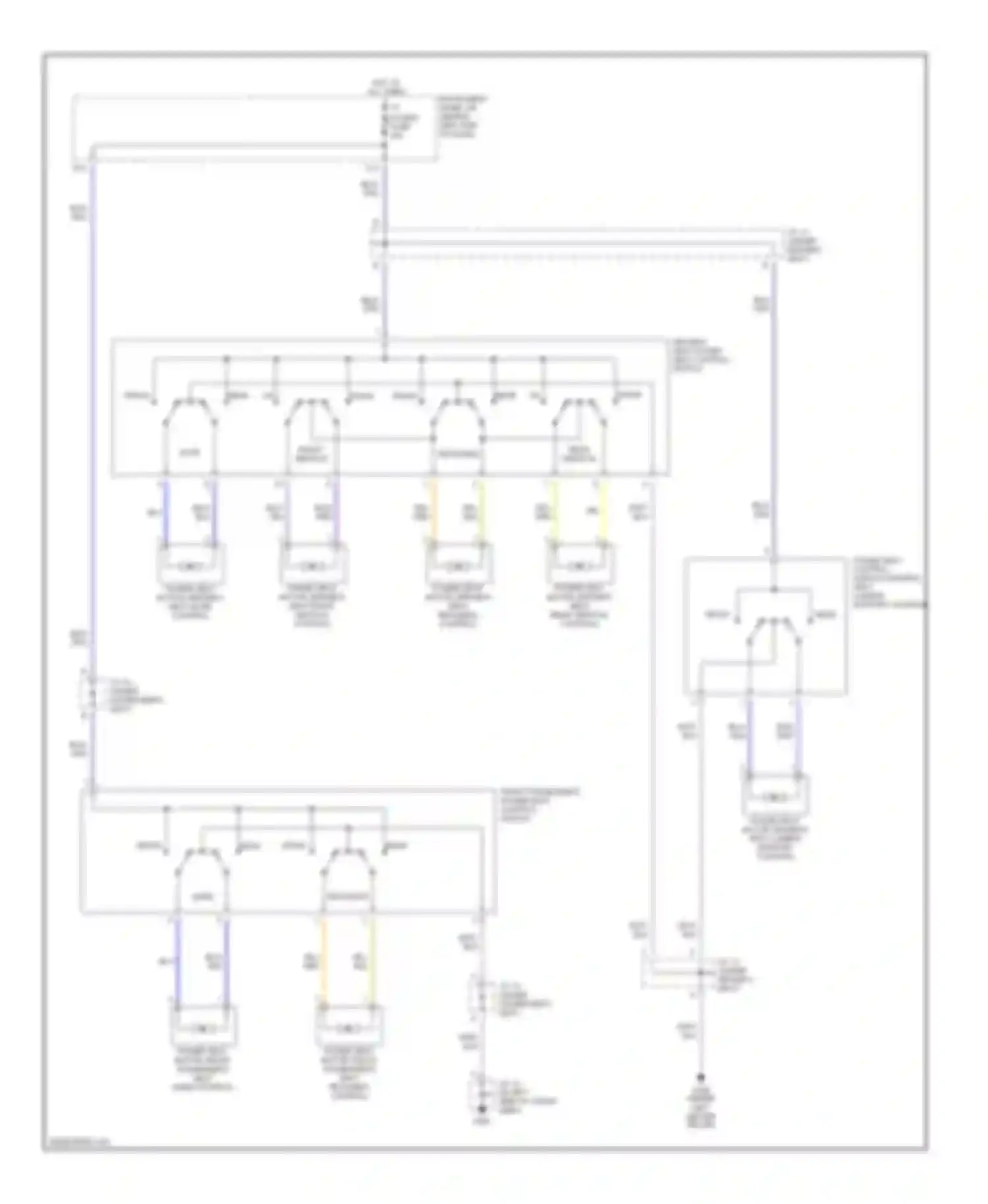 RX Lexus I (1997-2003): Power seats circuit