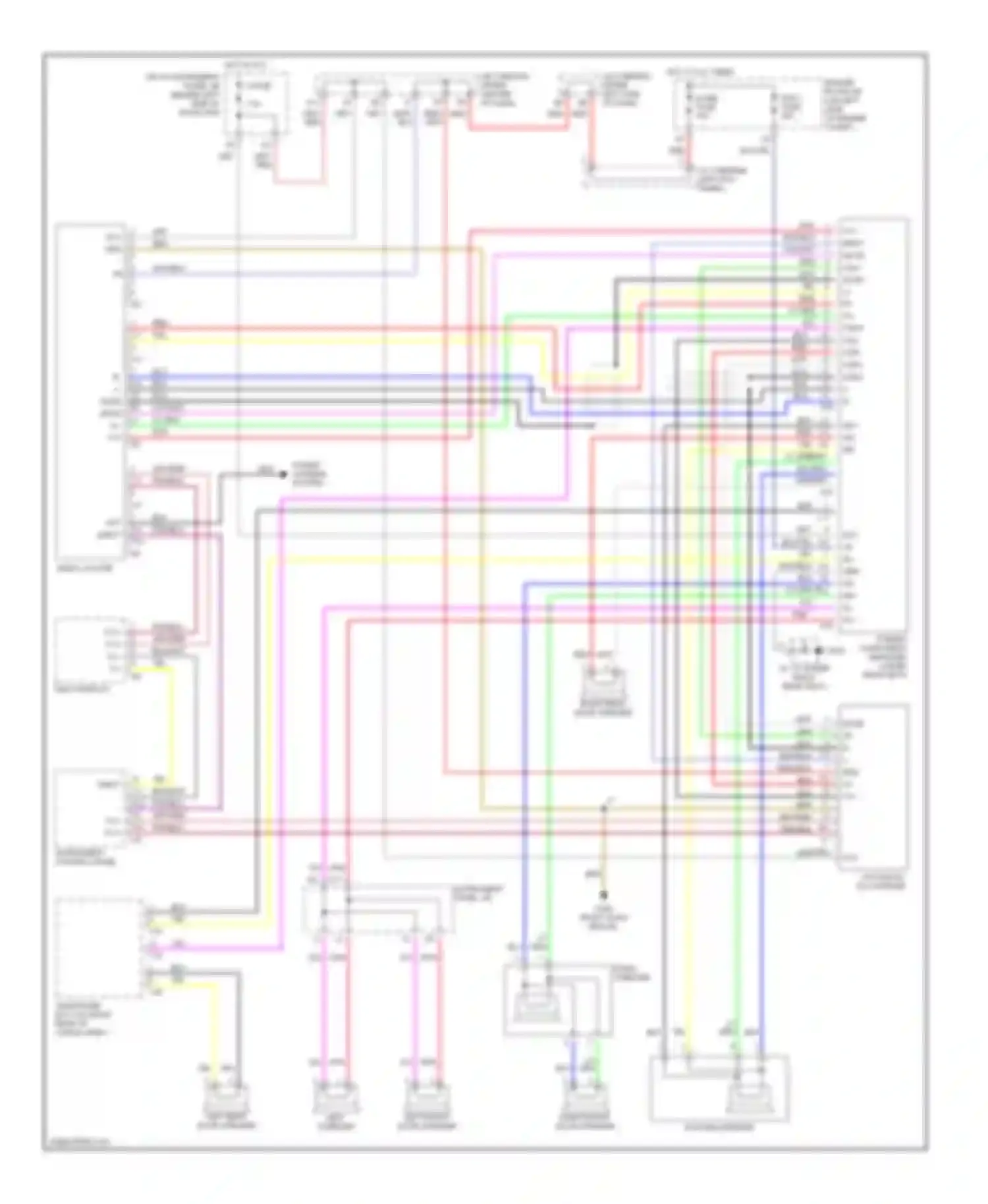 RX Lexus I (1997-2003): Radio circuits, without navigation