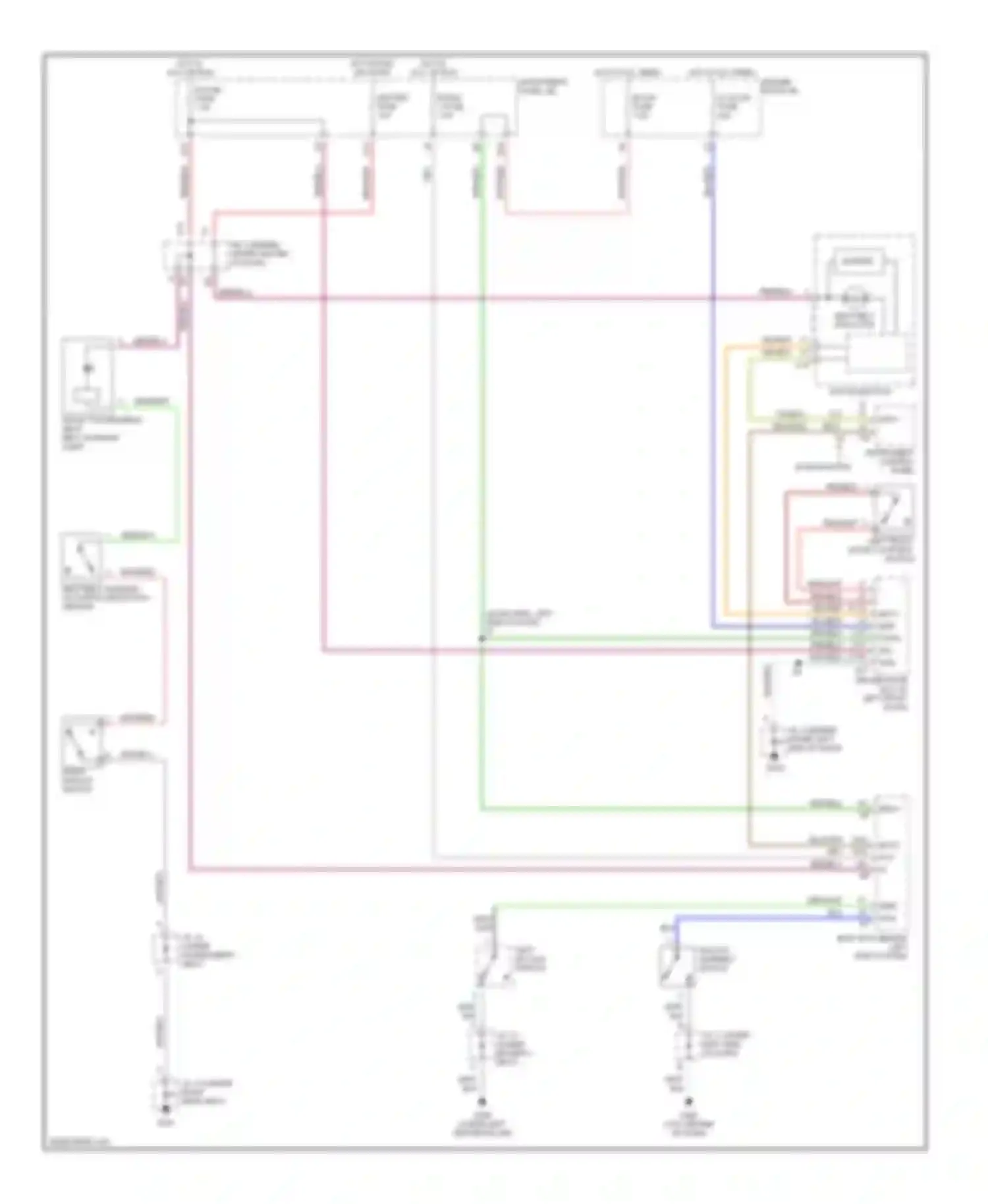 RX Lexus I (1997-2003): Warning system circuits