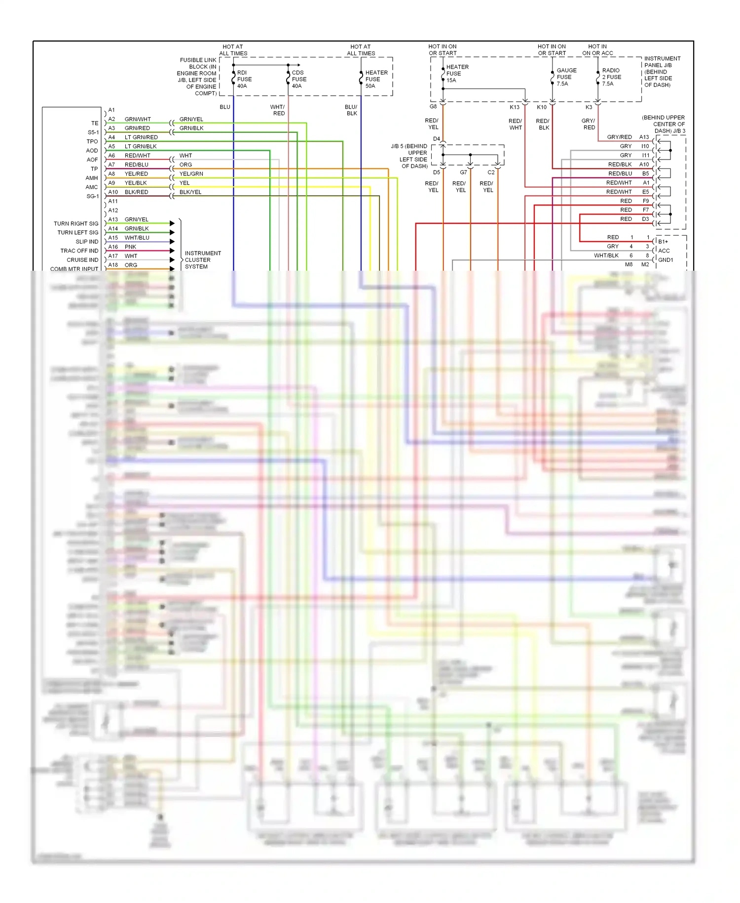 Wiring diagram blk for Lexus RX I (1997-2003) (5 of 55)