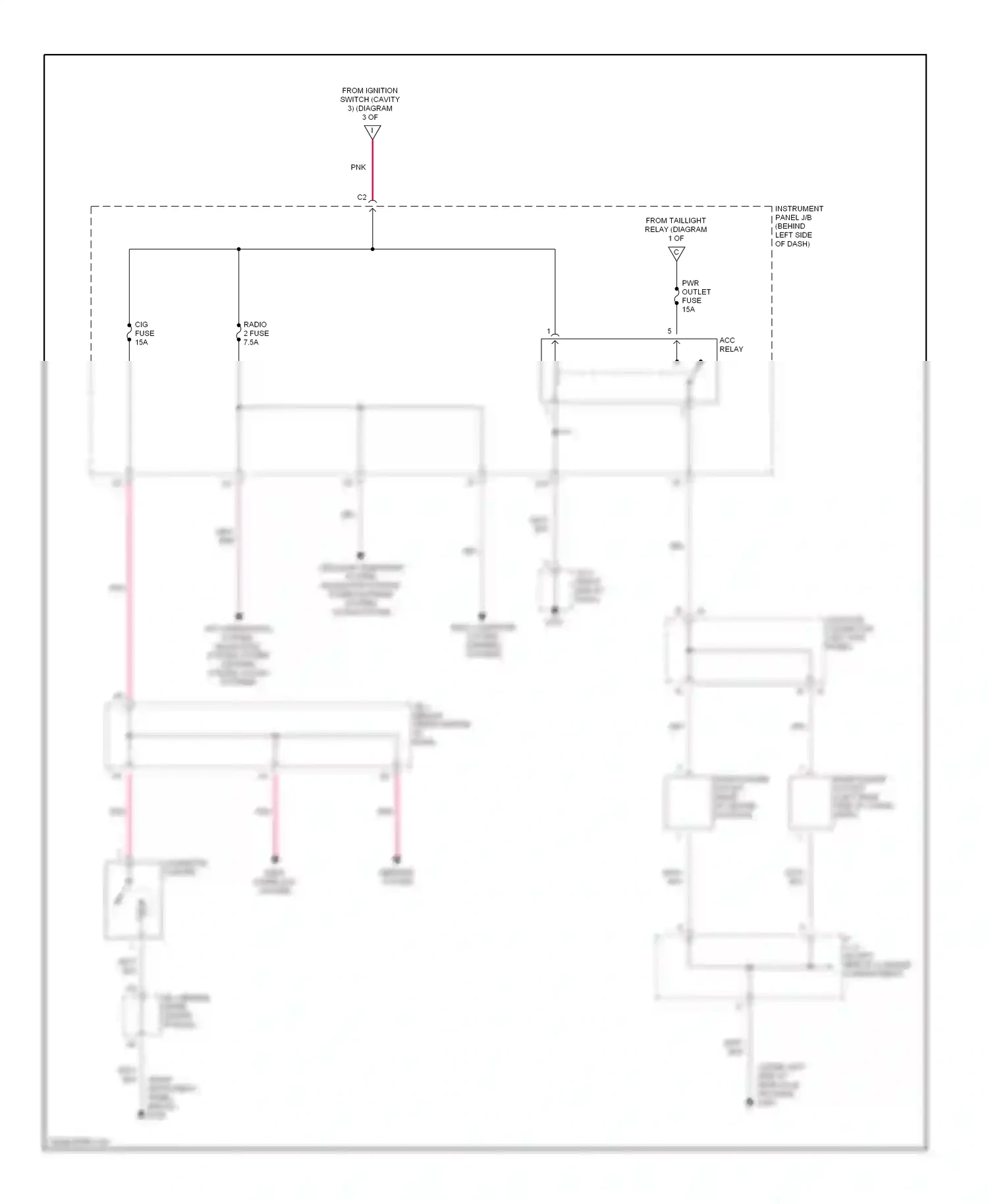 Wiring diagram cellular telephone system, navigation system, power antenna system, sound system for Lexus RX I (1997-2003) (1 of 1)