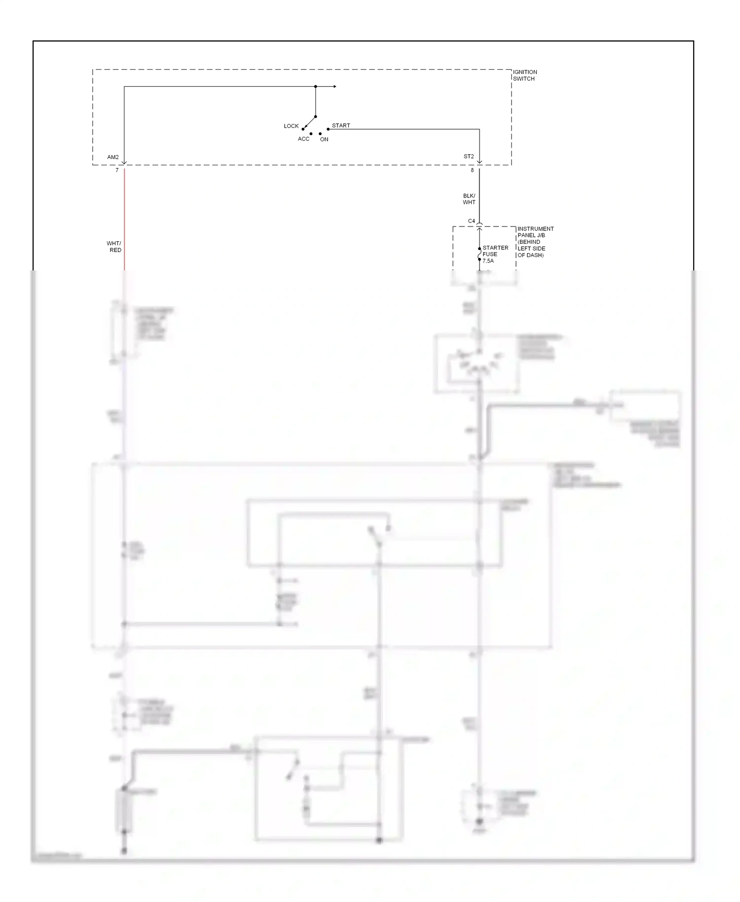 Wiring diagram main fuse for Lexus RX I (1997-2003) (4 of 4)