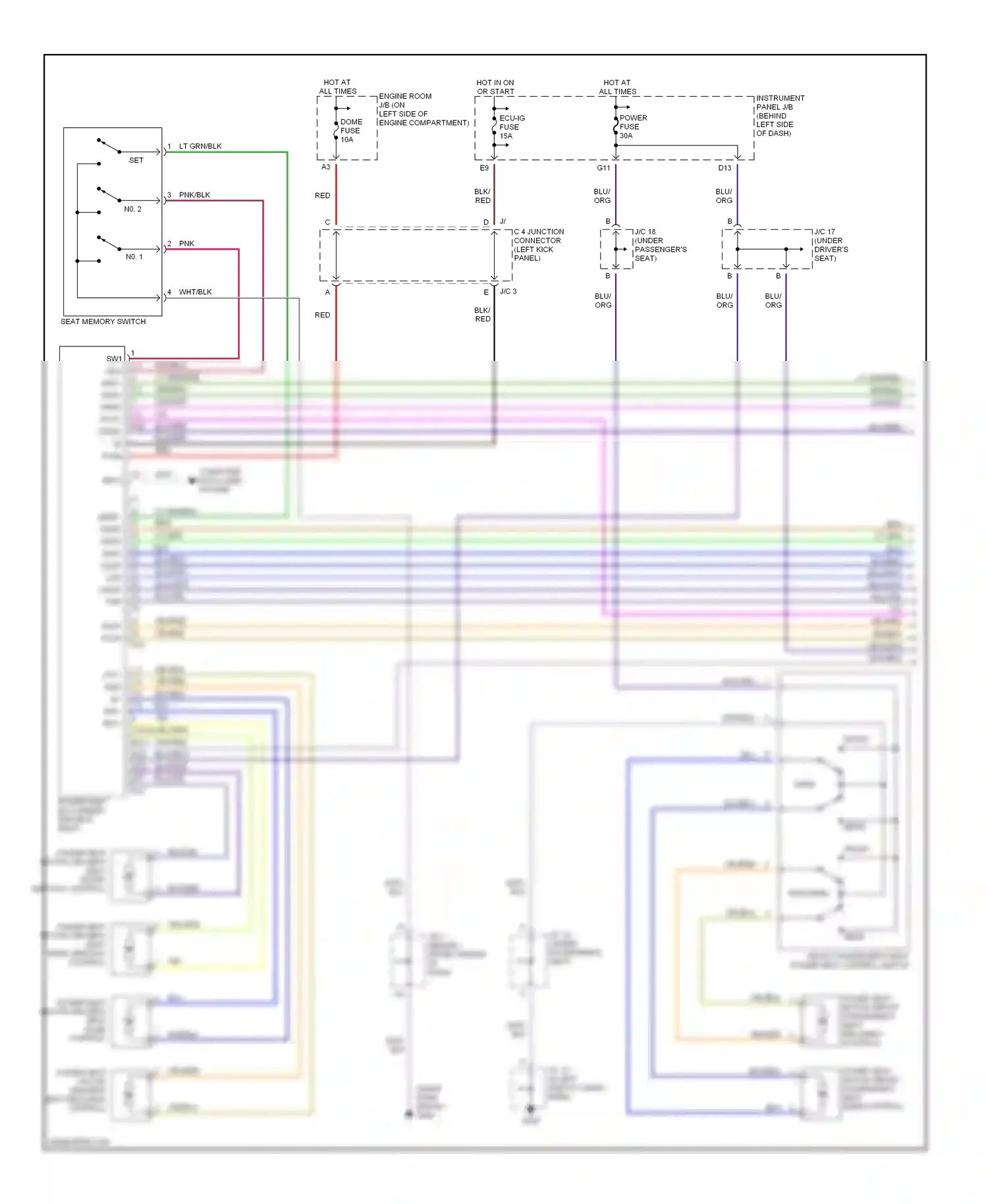 Wiring diagram pnk for Lexus RX I (1997-2003) (9 of 22)