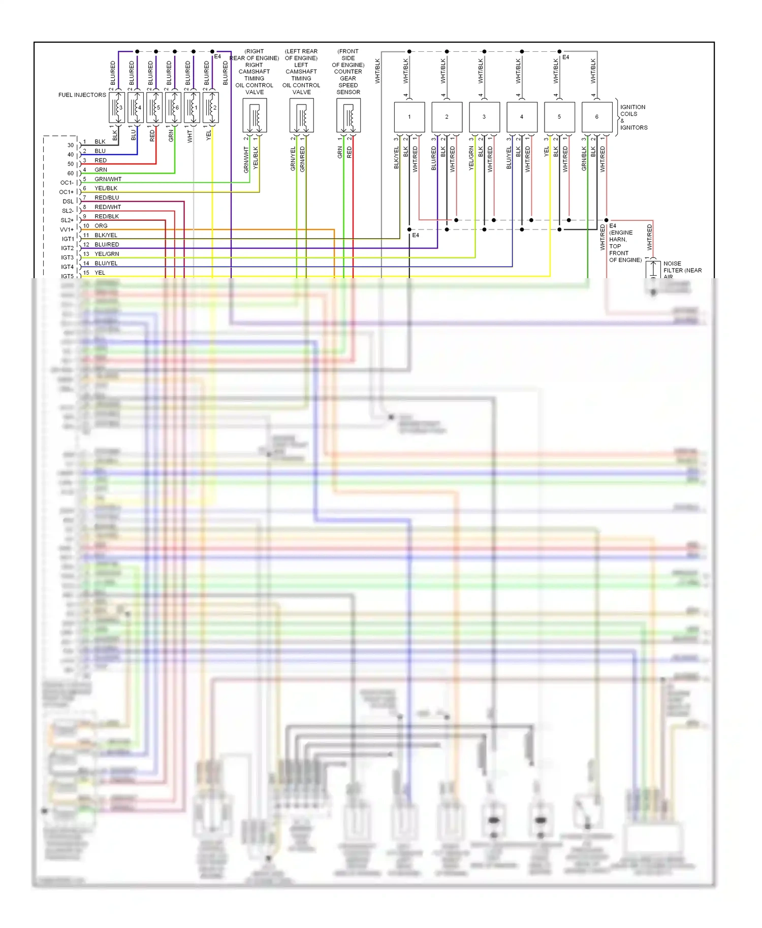 Wiring diagram red/blu for Lexus RX I (1997-2003) (9 of 25)