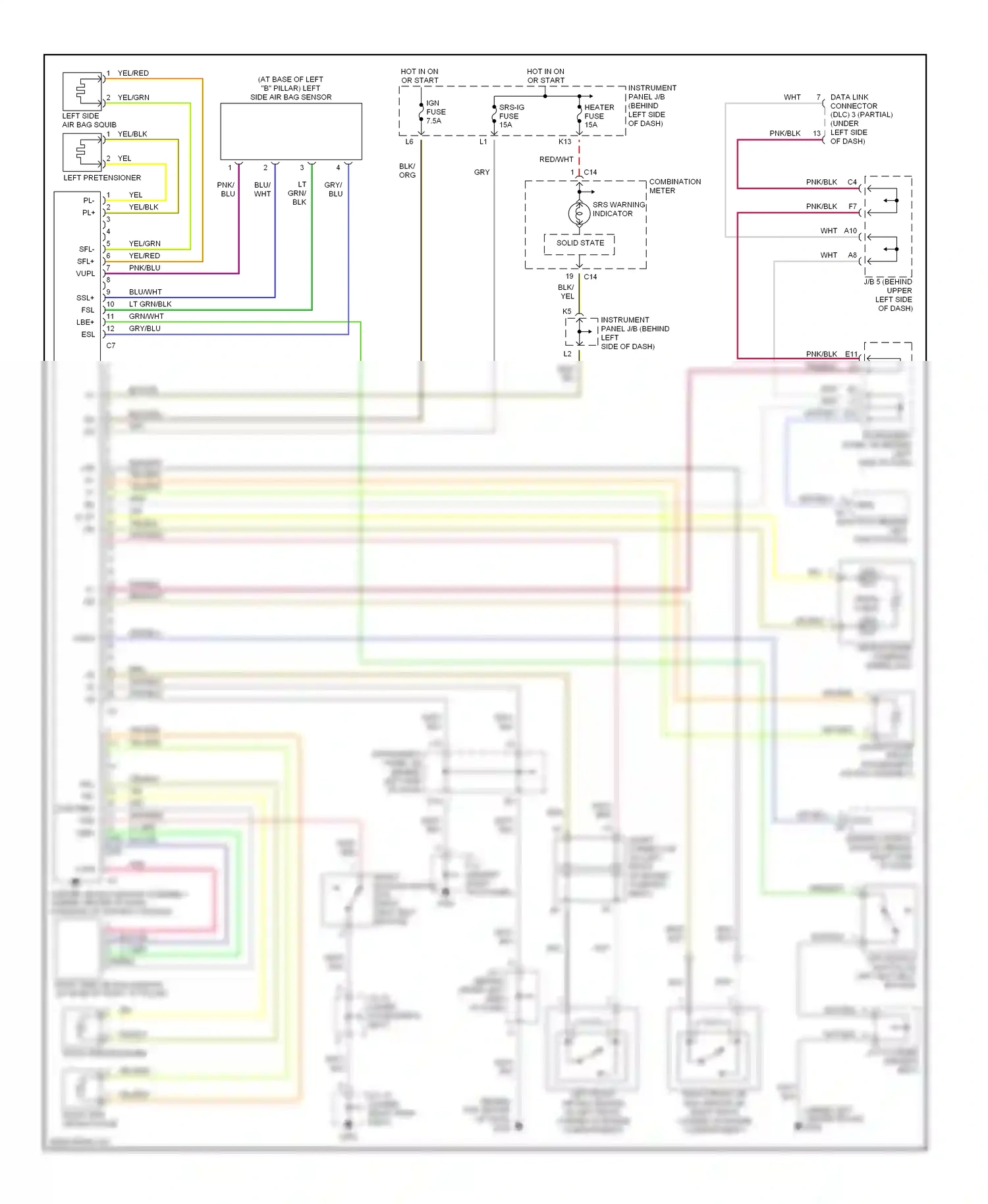 Wiring diagram solid state for Lexus RX I (1997-2003) (7 of 7)