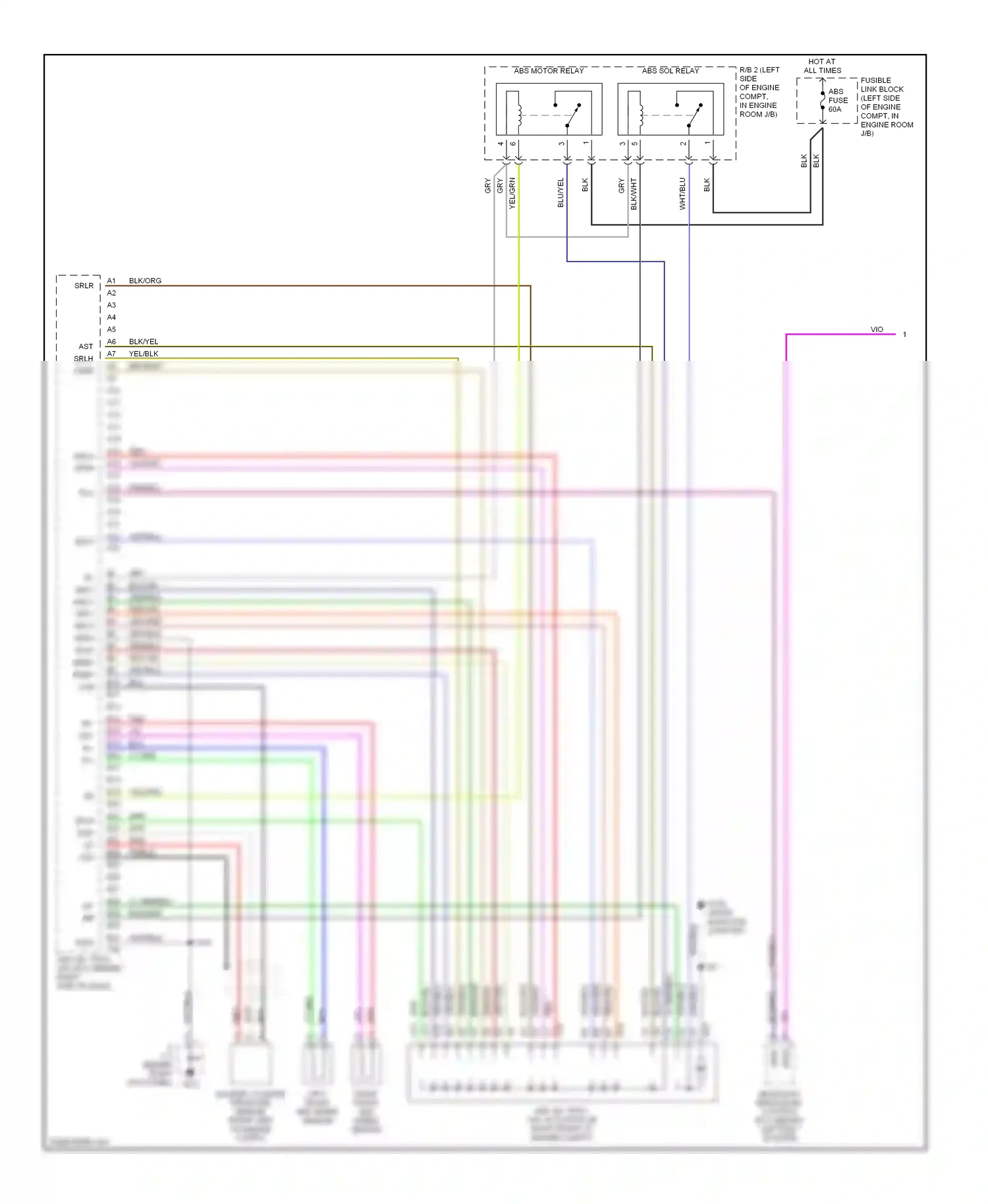 Lexus RX I (1997-2003) spdn wiring diagram  (1 of 1)