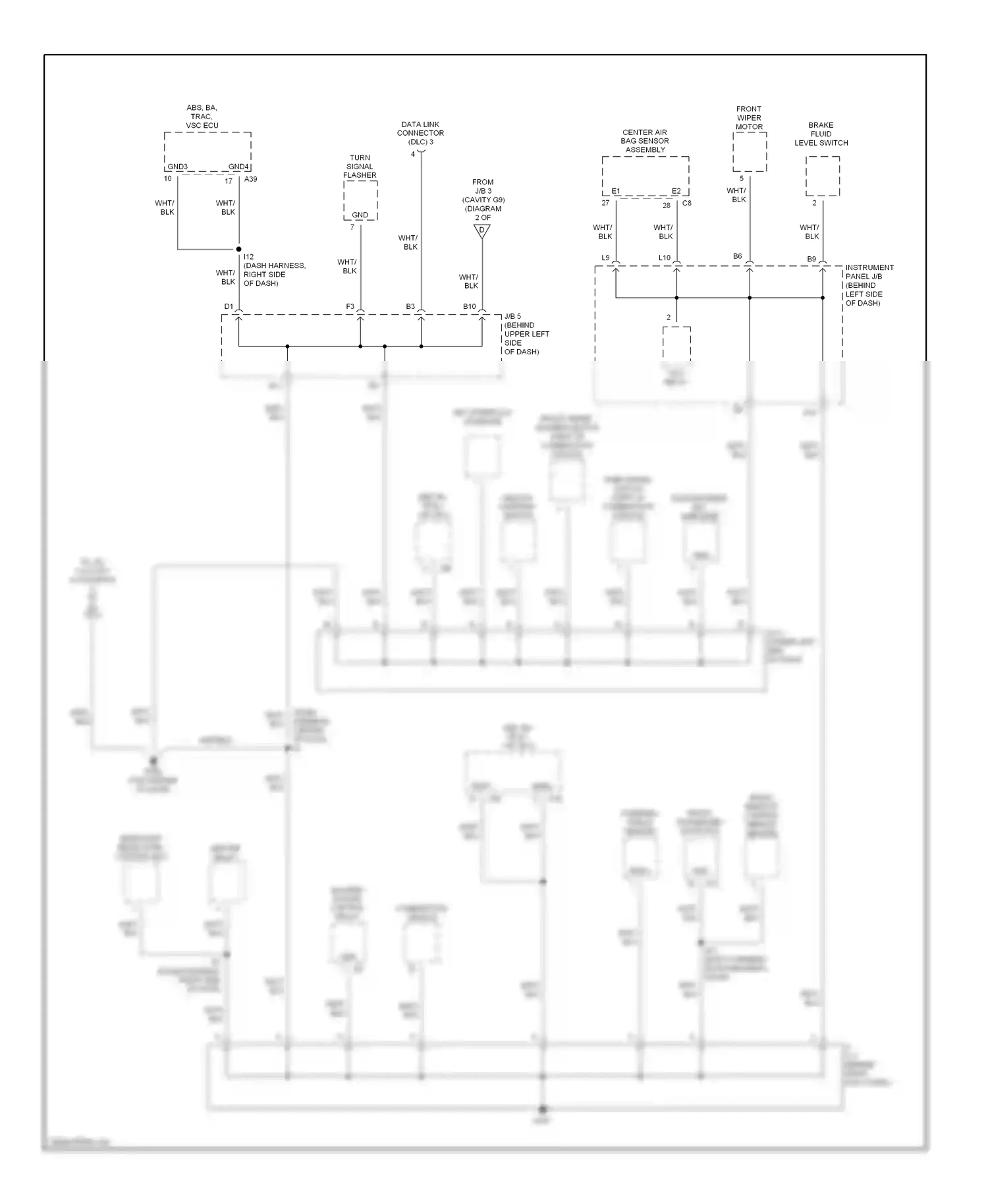 Wiring diagram wht/blk for Lexus RX I (1997-2003) (15 of 48)