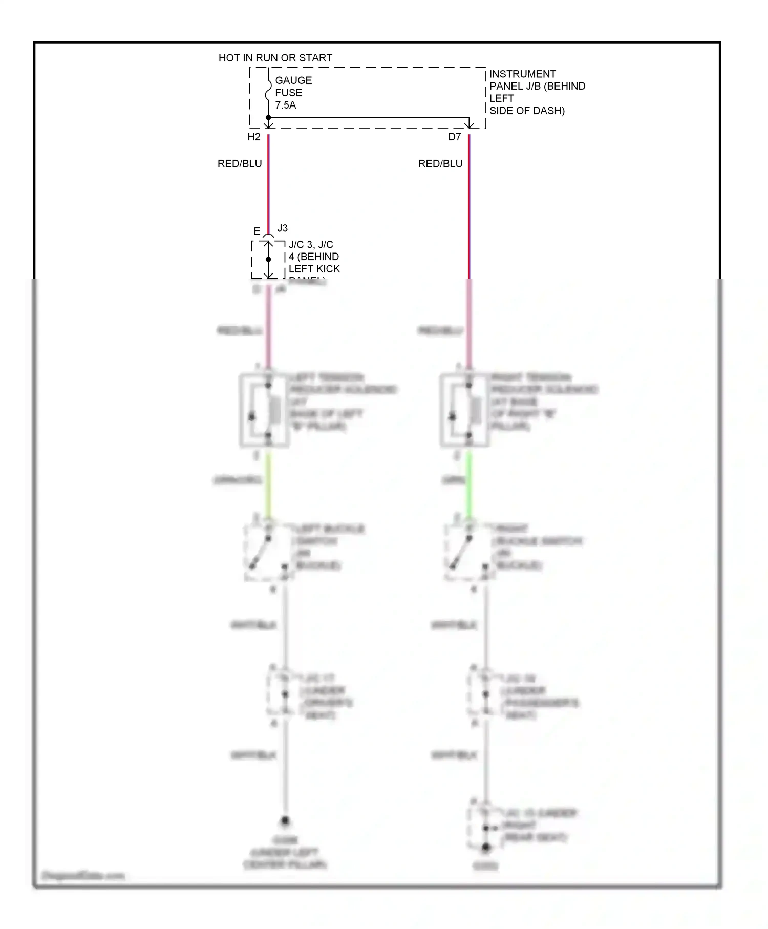 Wiring diagram wht/blk for Lexus RX I (1997-2003) (33 of 48)