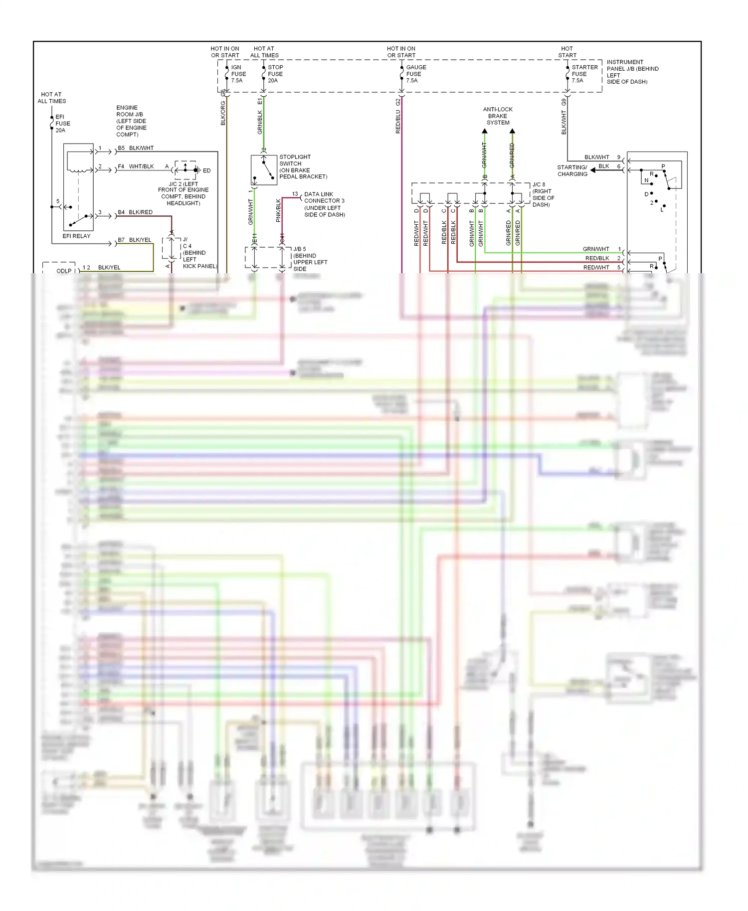 Wiring diagram yel for Lexus RX I (1997-2003) (31 of 37)