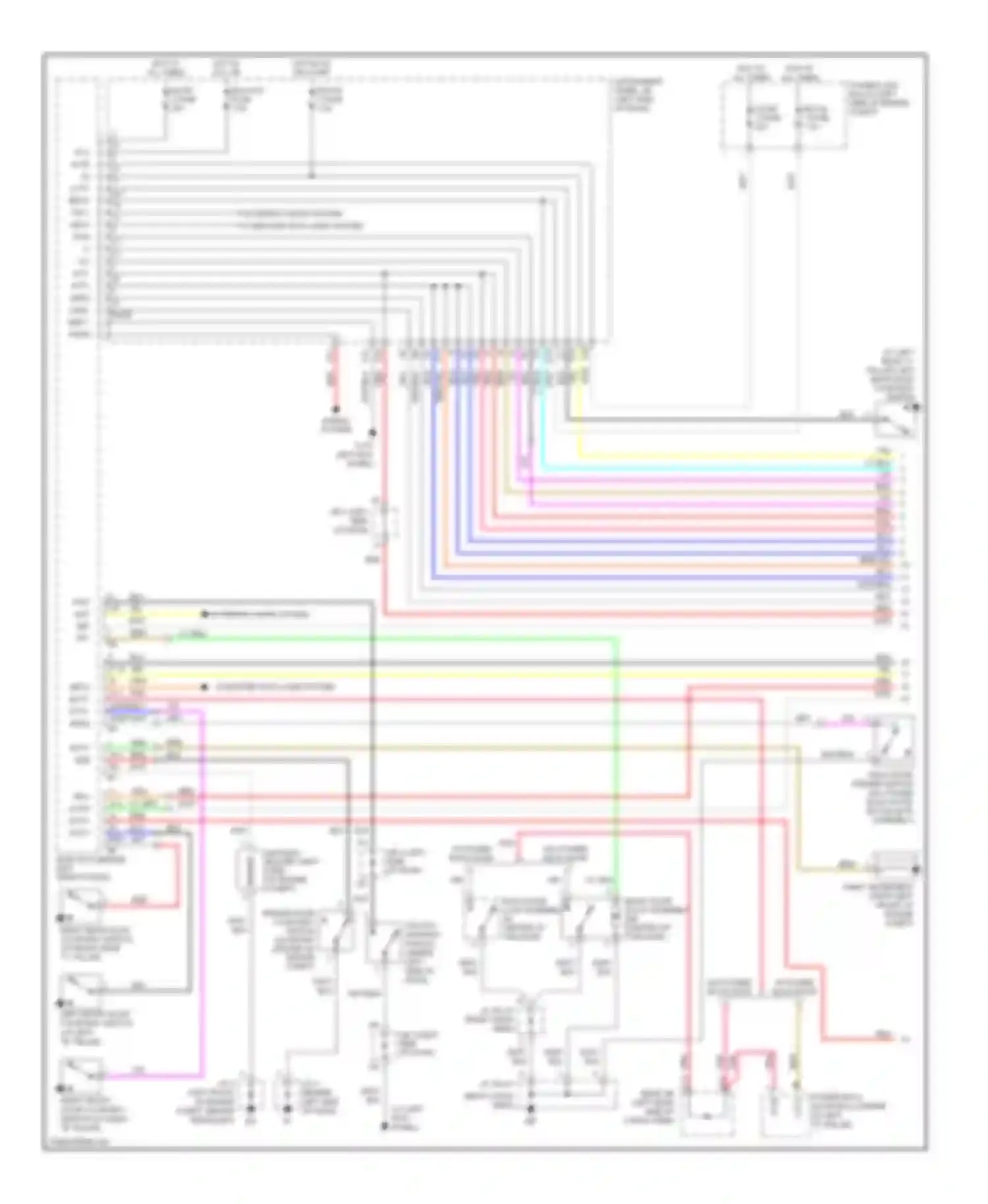 RX Lexus II facelift (2006-2009): Forced entry circuit (1 of 2)
