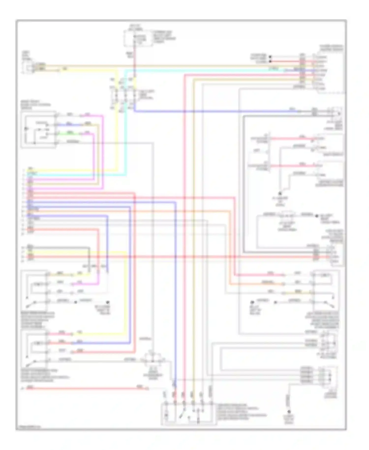RX Lexus II facelift (2006-2009): Forced entry circuit (2 of 2)