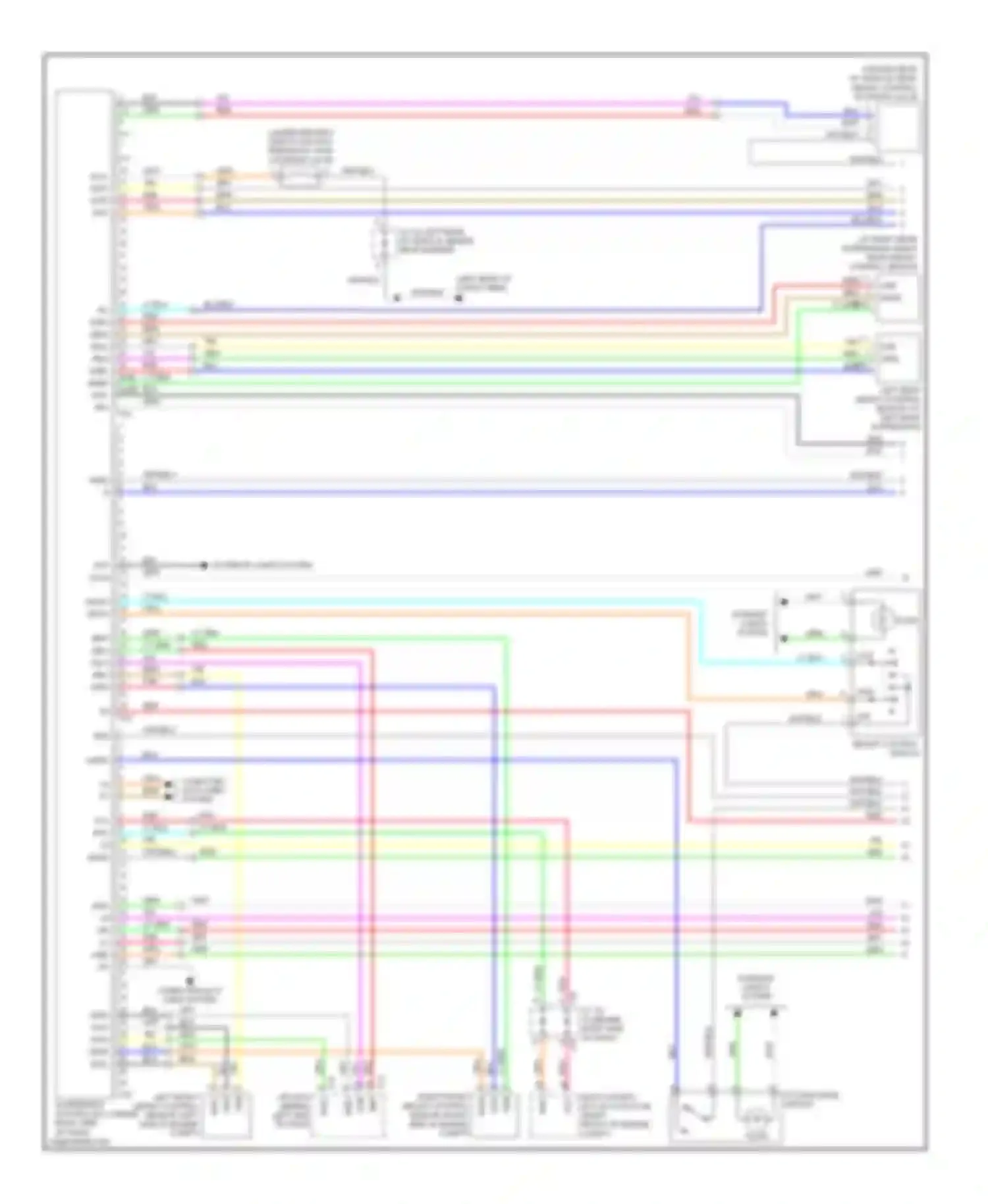 RX Lexus II facelift (2006-2009): Electronic suspension circuit (1 of 2)